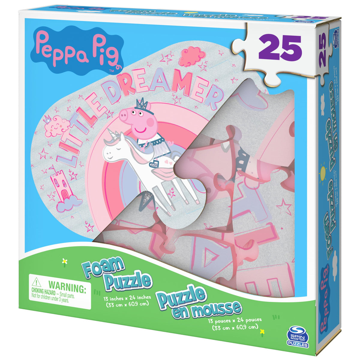 Spin Master Games 25-Piece Peppa Pig Foam Puzzle for Kids 4+ | Family Fun