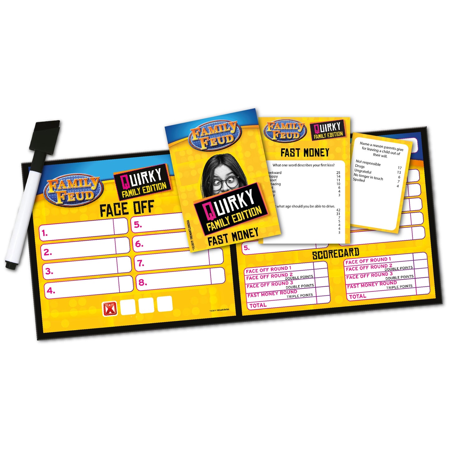 Spin Master Quirky Family Feud Board Game – Family Edition (Ages 16+)