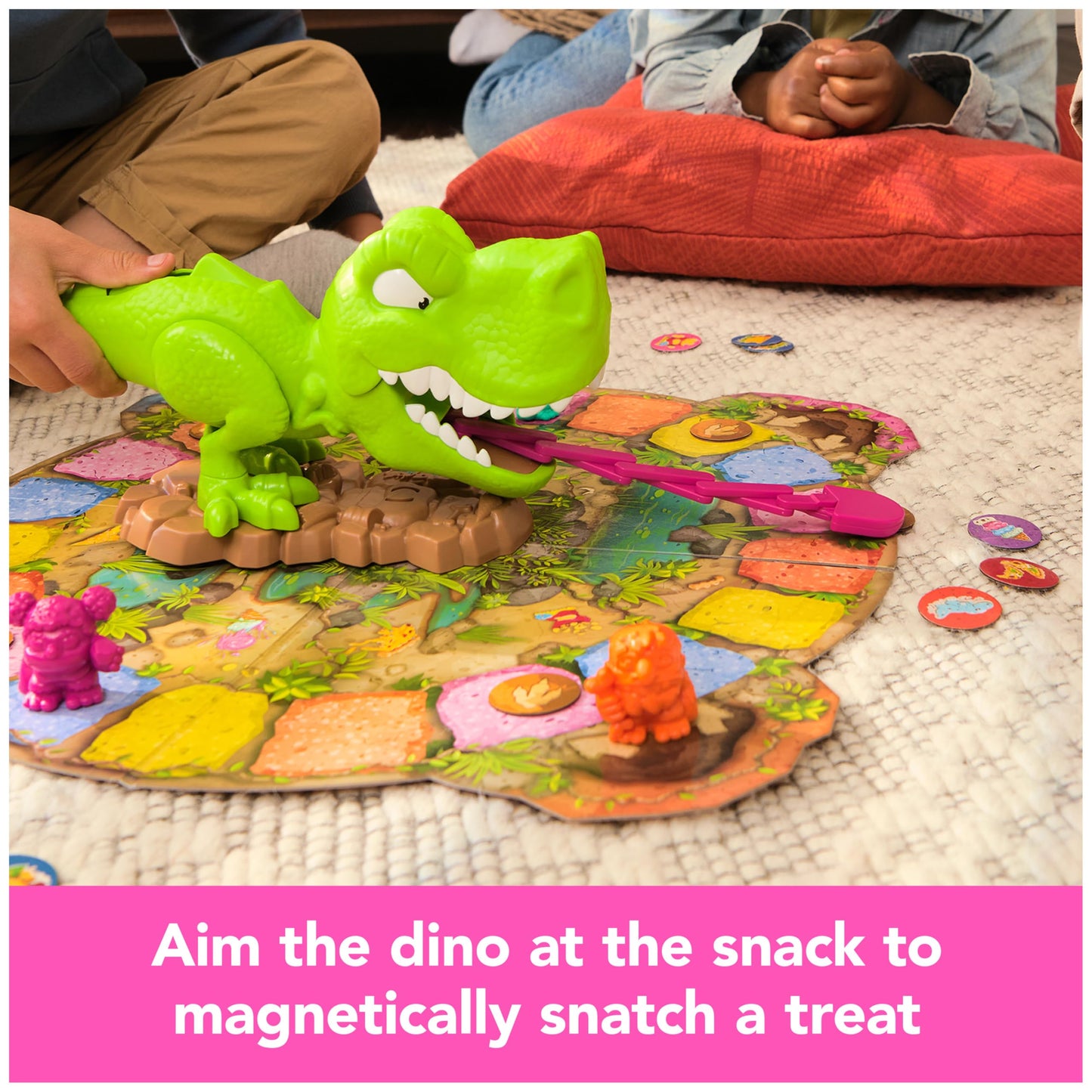 Snack-O-Saurus Rex by Spin Master Games | Interactive Dino Family Game for 2-4 Players