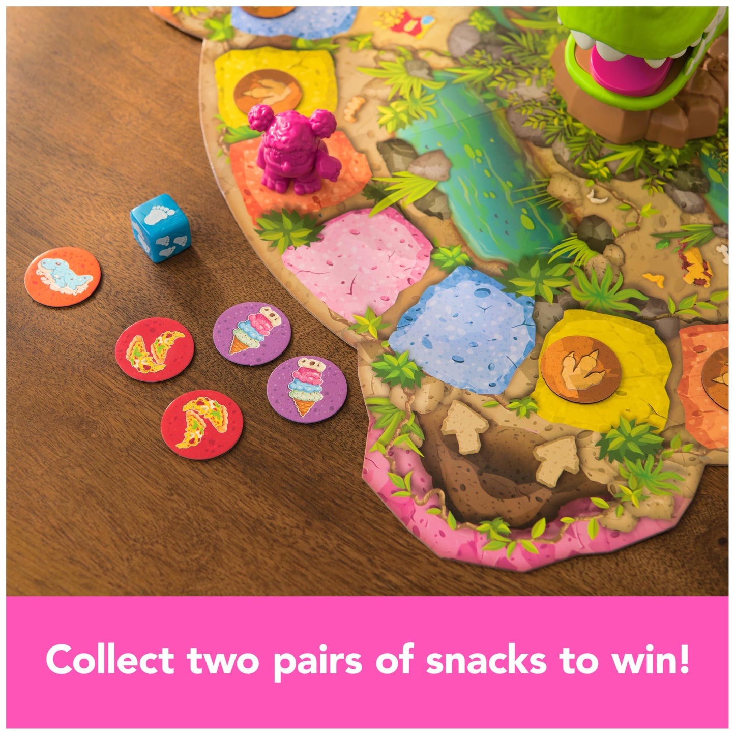 Snack-O-Saurus Rex by Spin Master Games | Interactive Dino Family Game for 2-4 Players