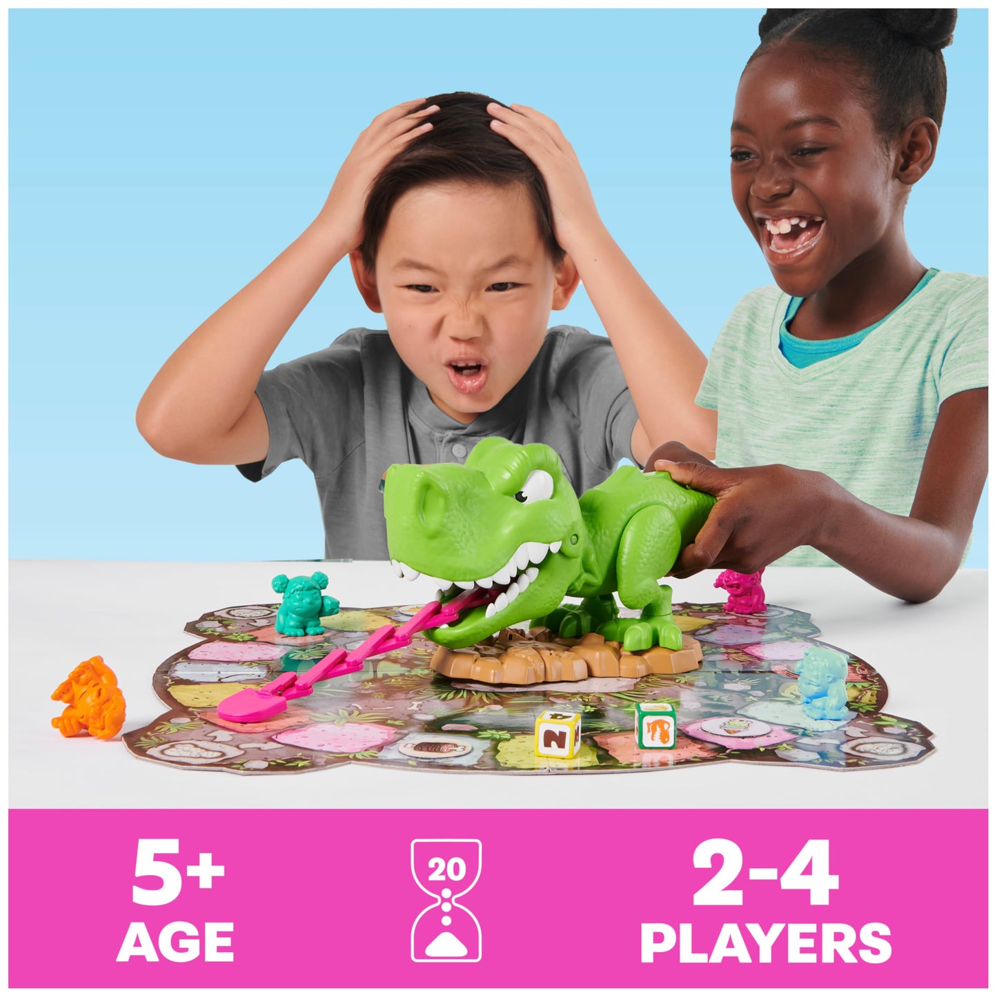 Snack-O-Saurus Rex by Spin Master Games | Interactive Dino Family Game for 2-4 Players
