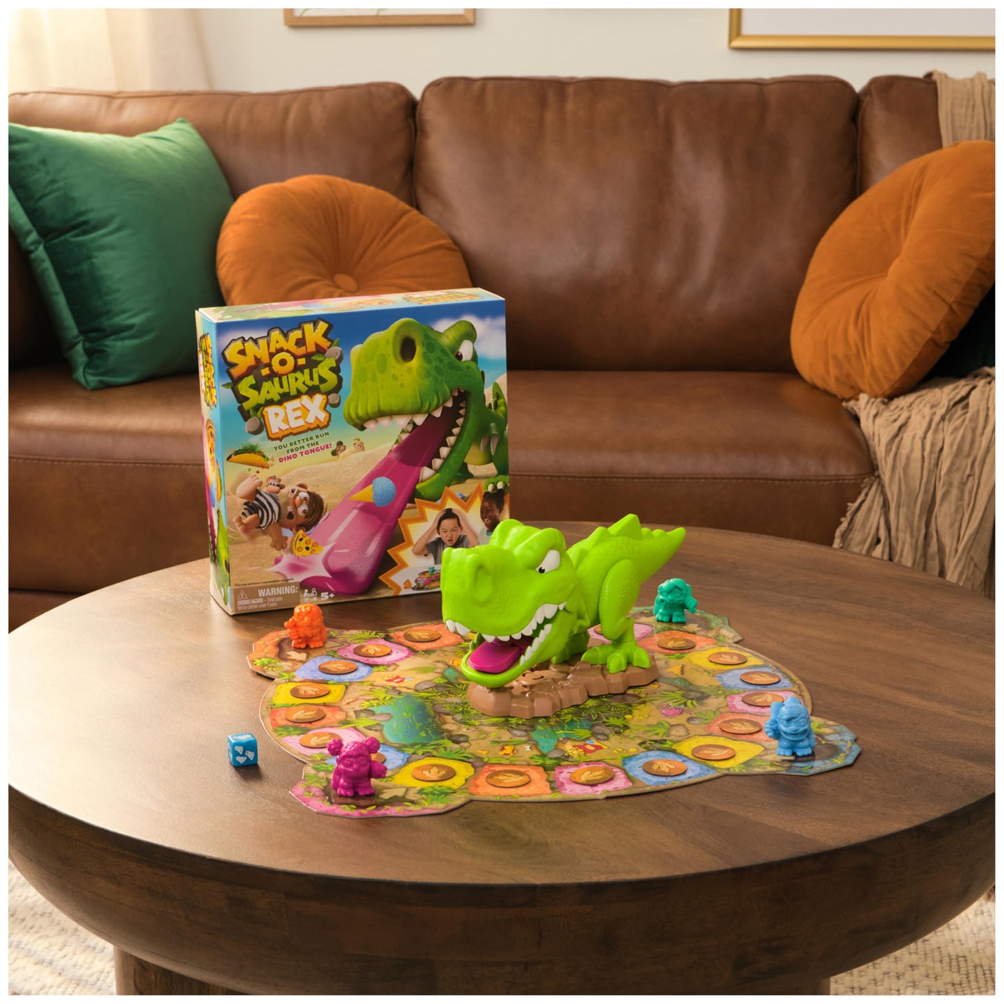Snack-O-Saurus Rex by Spin Master Games | Interactive Dino Family Game for 2-4 Players