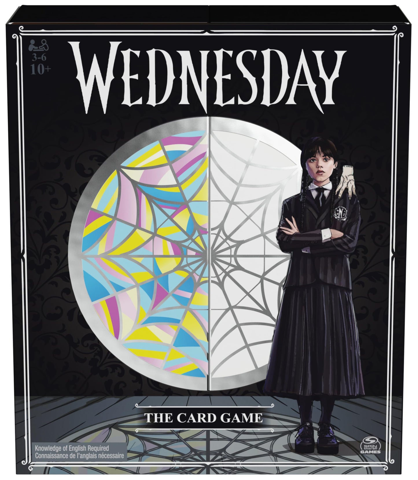 Spin Master Games Wednesday Card Game – Premium Foil Cards, 3–10 Players, Ages 10+