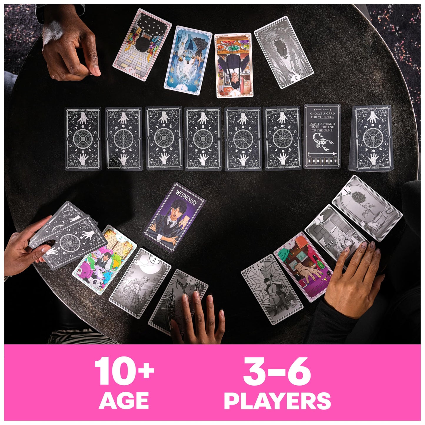 Spin Master Games Wednesday Card Game – Premium Foil Cards, 3–10 Players, Ages 10+