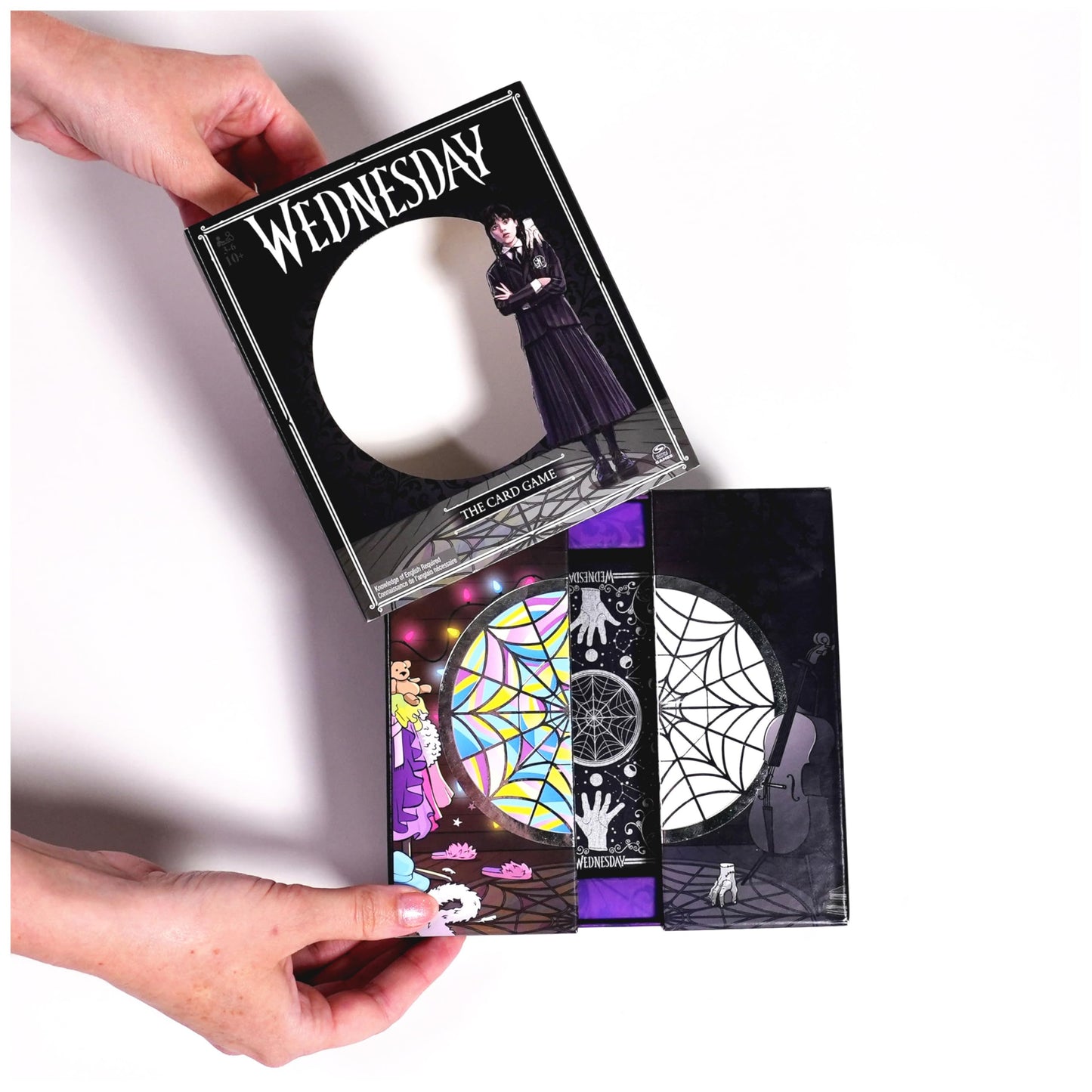 Spin Master Games Wednesday Card Game – Premium Foil Cards, 3–10 Players, Ages 10+