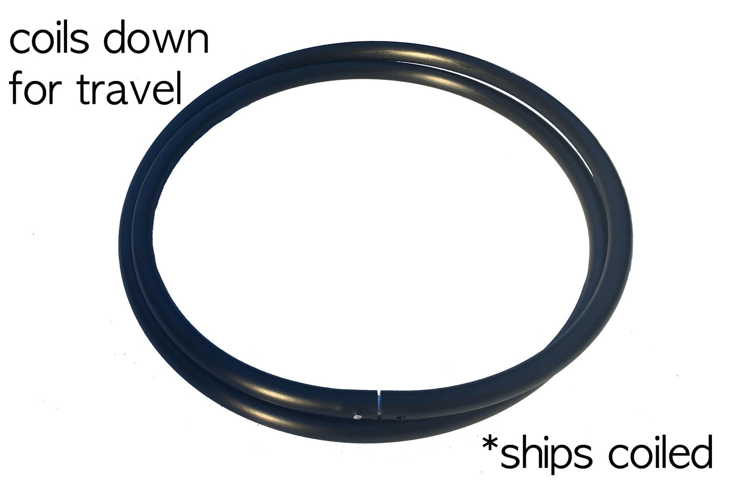 SpinMajik 25-Inch Lightweight Hula Hoop – Durable, Fast Spins, Black
