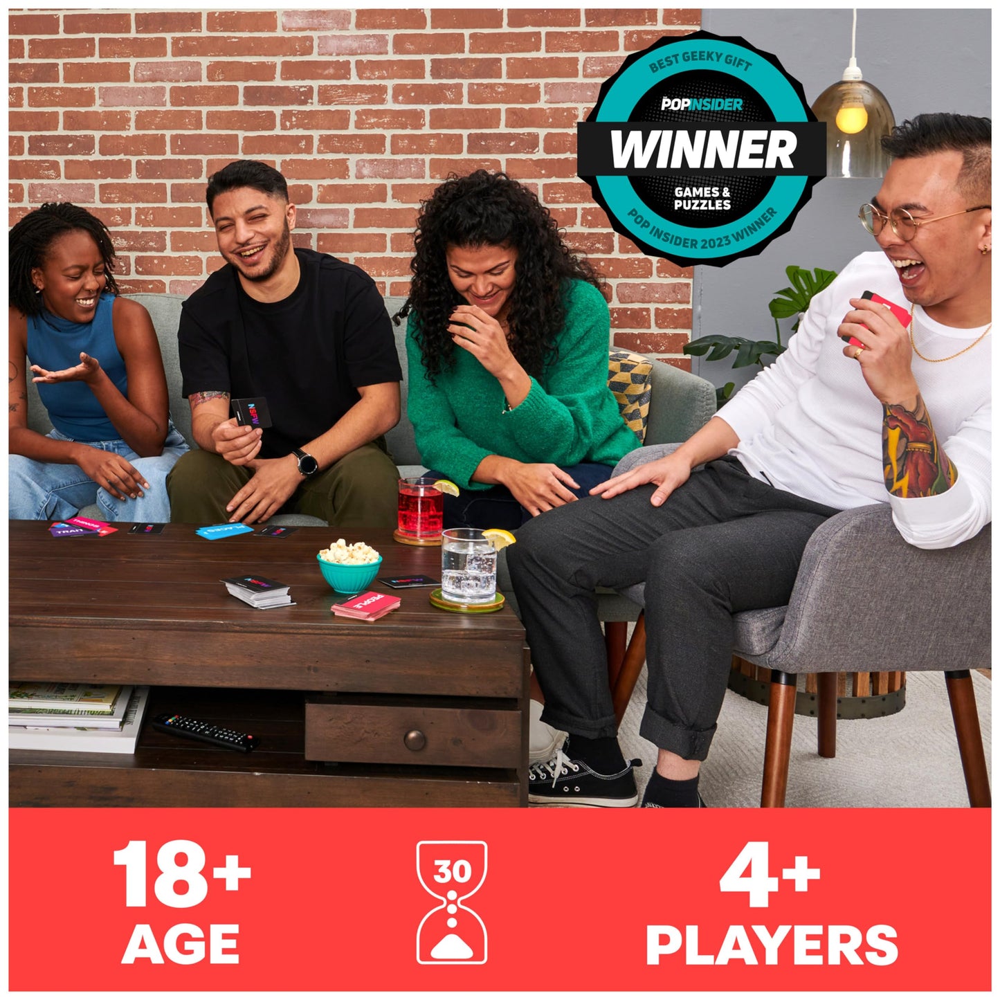 Spin Master Games Tell Me Without Telling Me - Viral Adult Party Card Game (2-10 Players, 18+)