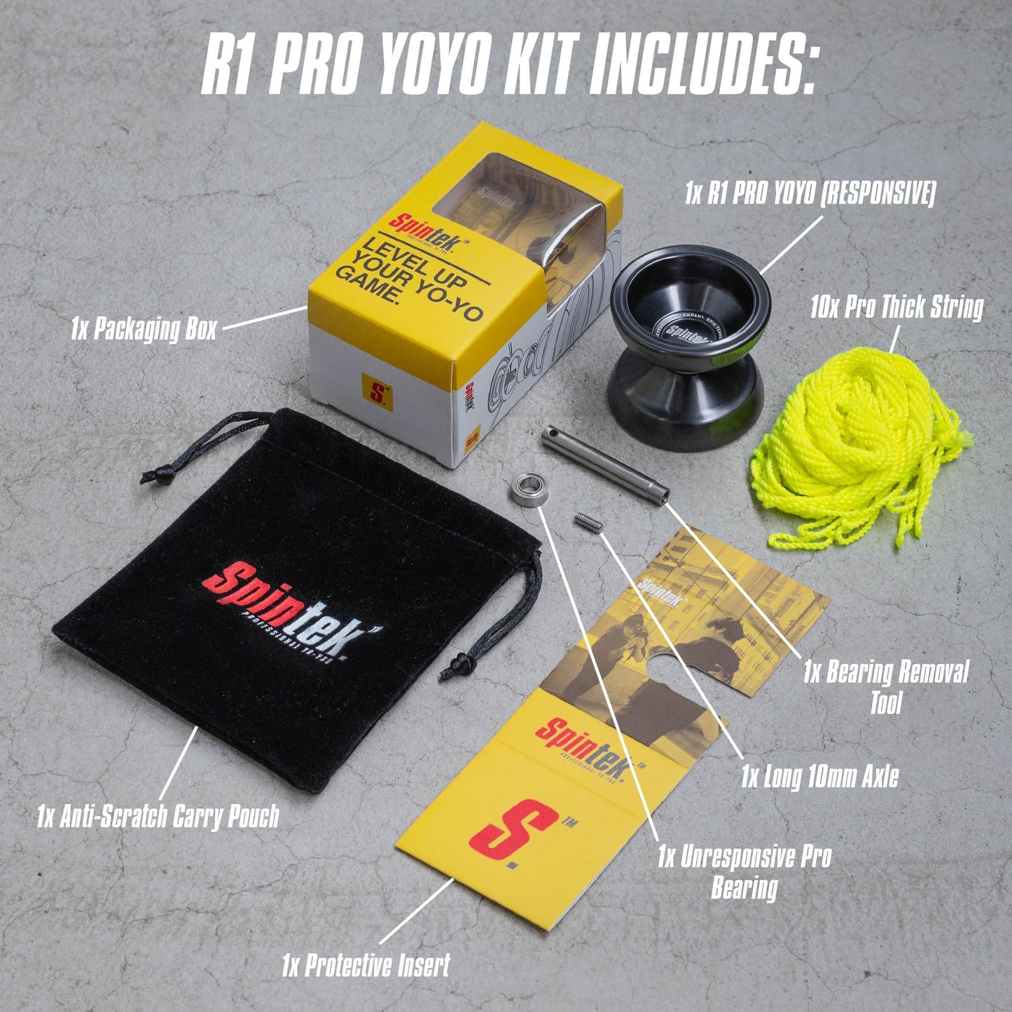 SPINTEK R1 PRO – High-End Professional YoYo for Beginners to Pros | Dual & Non-Responsive
