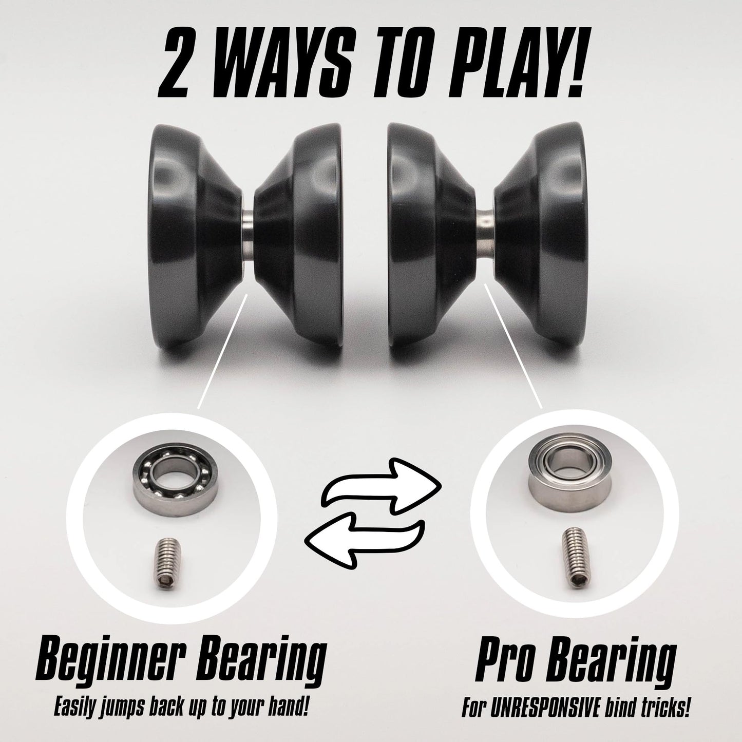 SPINTEK R1 PRO – High-End Professional YoYo for Beginners to Pros | Dual & Non-Responsive
