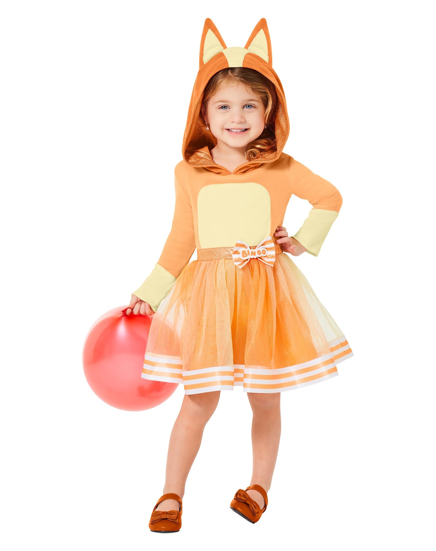 Spirit Halloween Bluey Bingo Toddler Dress Costume 5T-6T | Officially Licensed