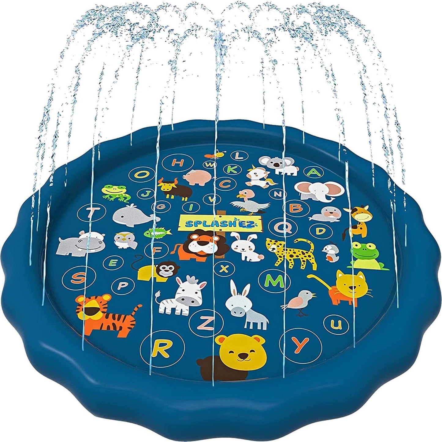 SplashEZ 3-in-1 Splash Pad – 60-Inch Outdoor Water Play for Toddlers & Babies