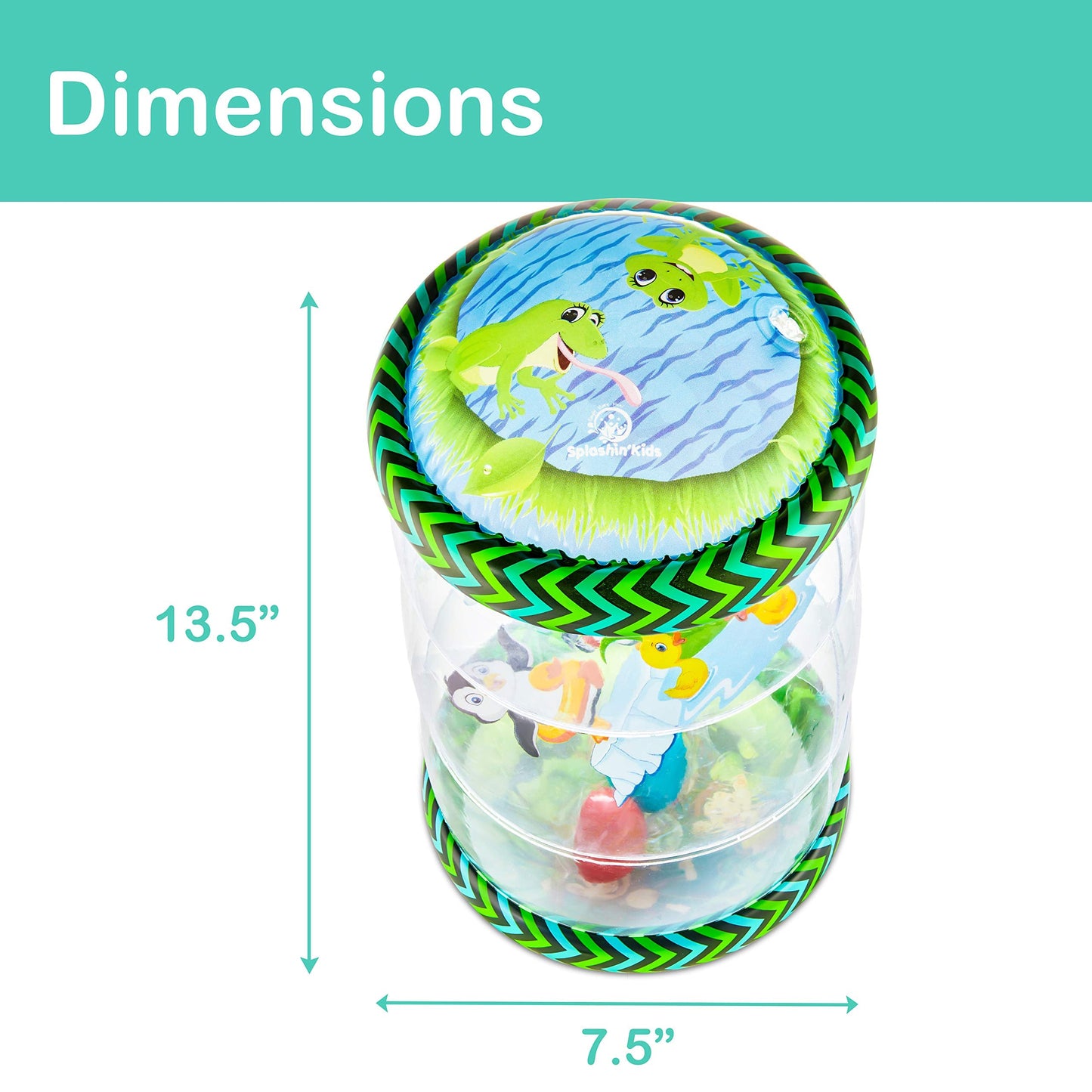 Splashin'kids Jumbo Roller Ball Drop Toy – Infant Tummy Time Activity Center for 6–36 Months