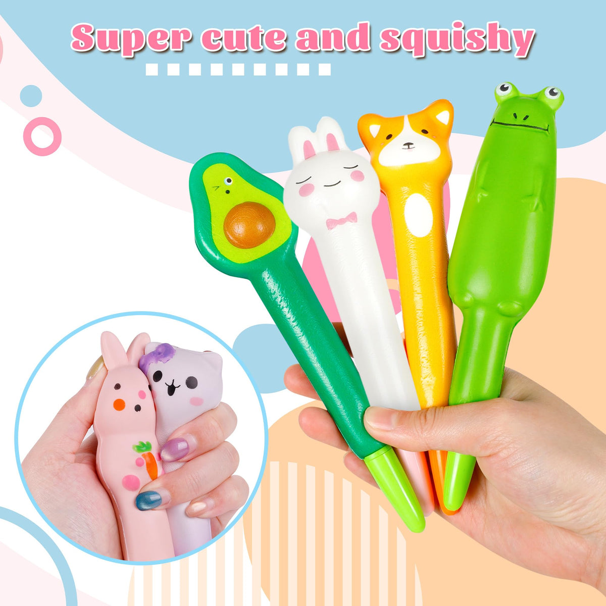 Spoilu Valentine’s Day Gifts for Kids – 12 Cute Pens & 24 Refills