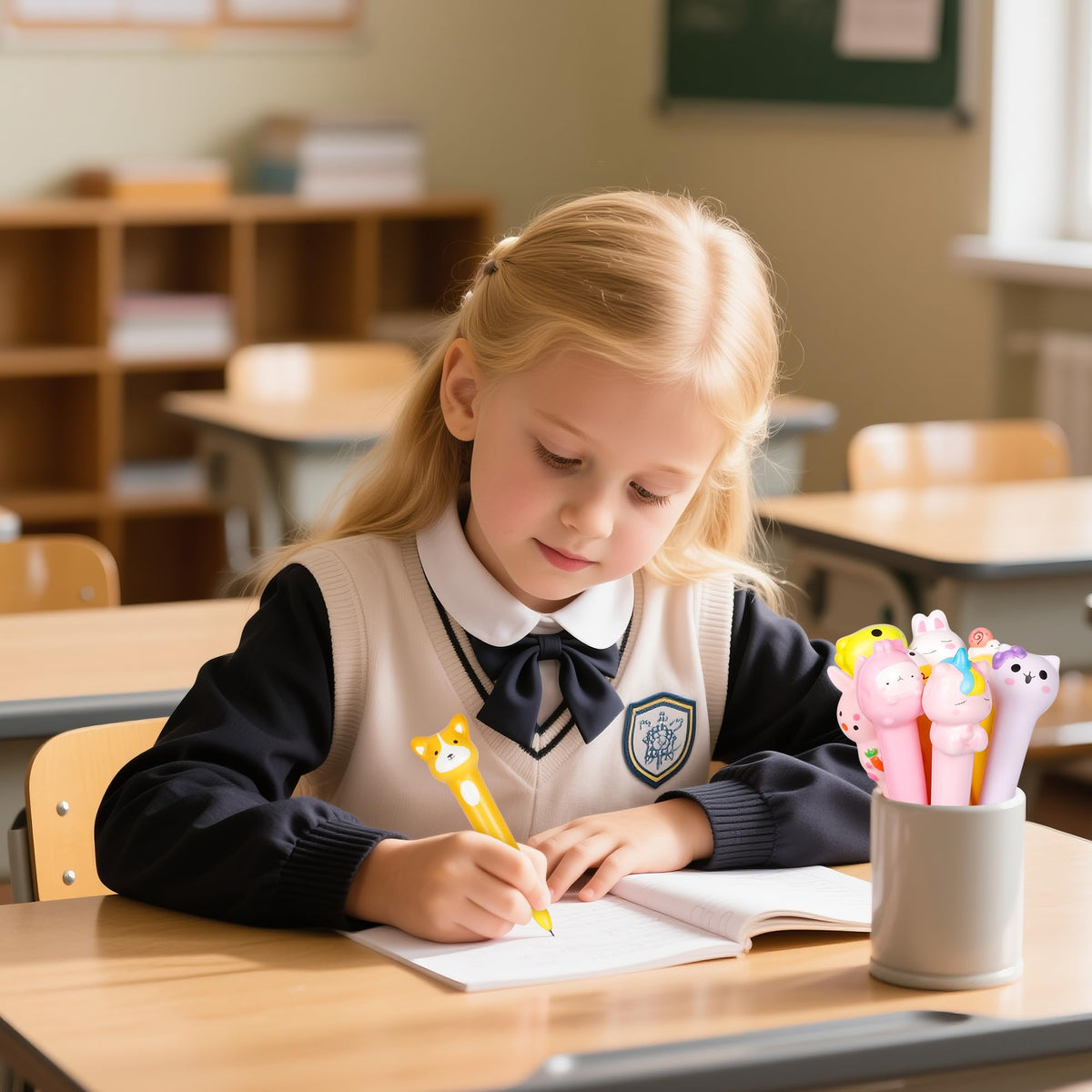 Spoilu Valentine’s Day Gifts for Kids – 12 Cute Pens & 24 Refills