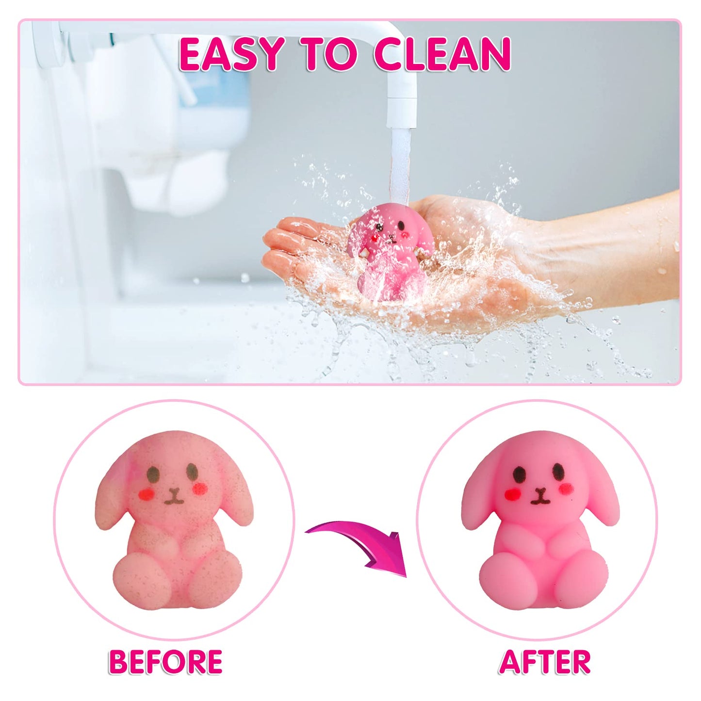 Spolux 100 Pcs Kawaii Squishies – Party Favors, Classroom Prizes & Fidget Toys