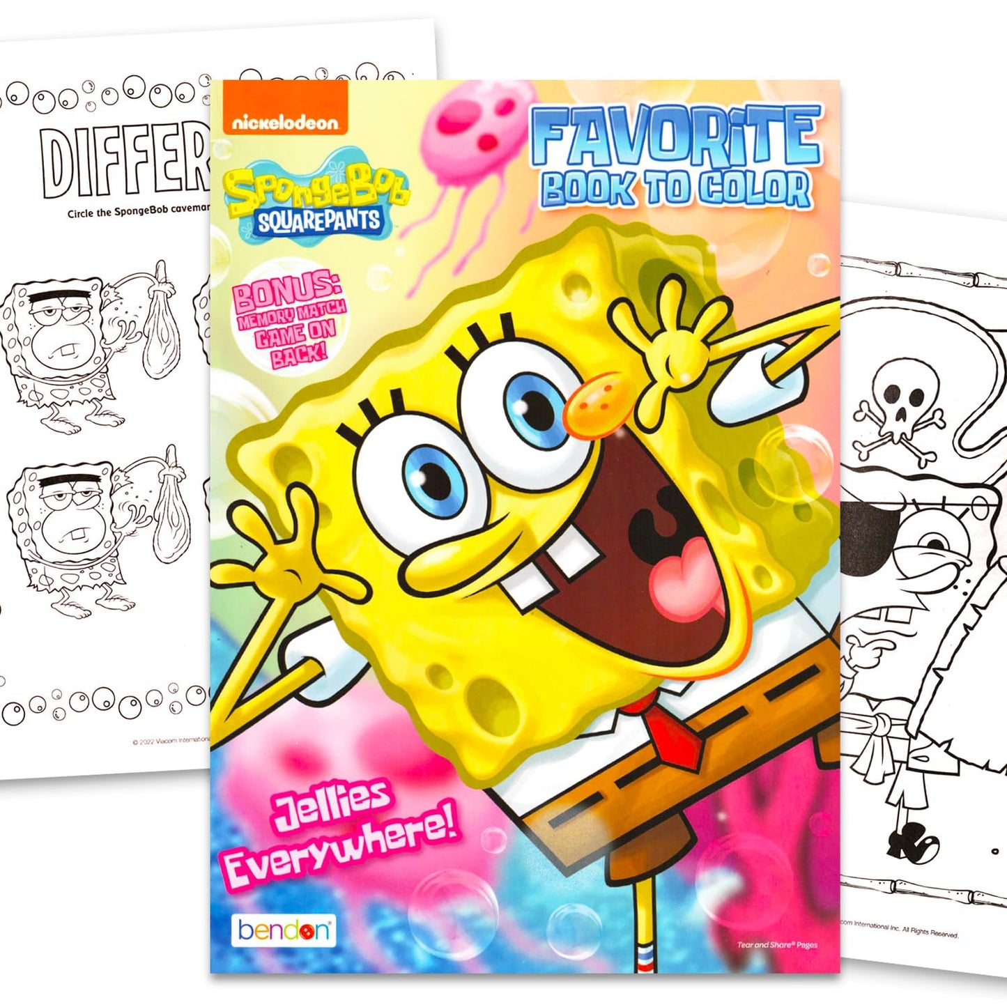 SPONGEBOB SQUAREPANTS Coloring & Activity Book Set — 32 Pages, Games, Puzzles | Officially Licensed Kids Coloring Book