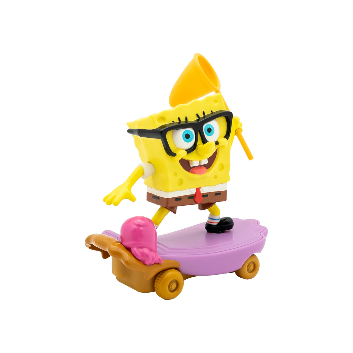 SPONGEBOB SQUAREPANTS Jelly Fishin Glider - 5-inch Pull-Back Racing Toy with Jellyfishing Mode