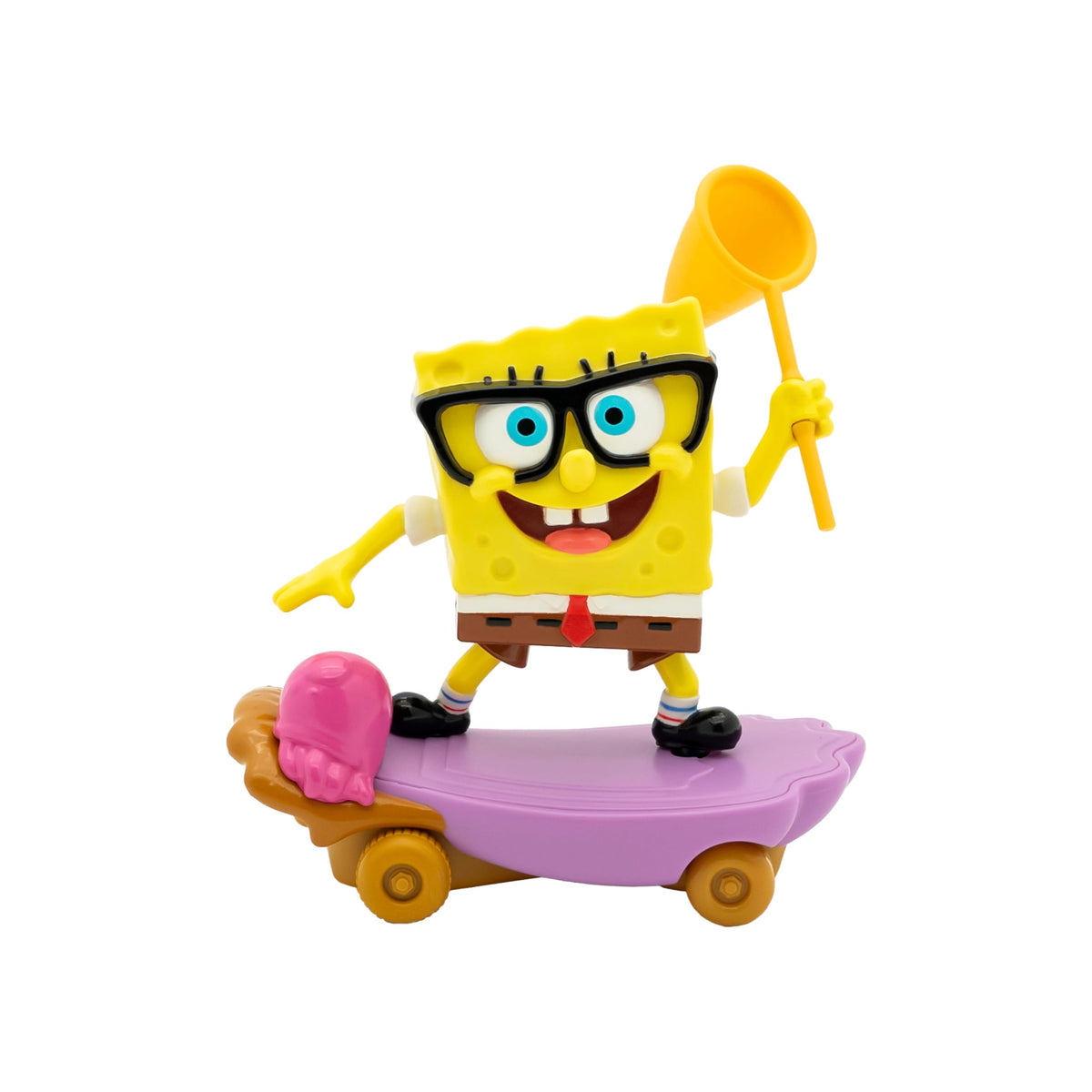 SPONGEBOB SQUAREPANTS Jelly Fishin Glider - 5-inch Pull-Back Racing Toy with Jellyfishing Mode