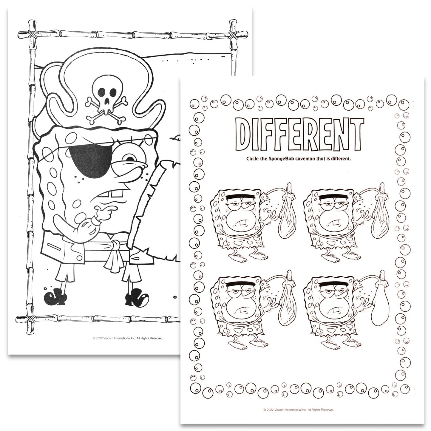 SPONGEBOB SQUAREPANTS Coloring & Activity Book Set — 32 Pages, Games, Puzzles | Officially Licensed Kids Coloring Book
