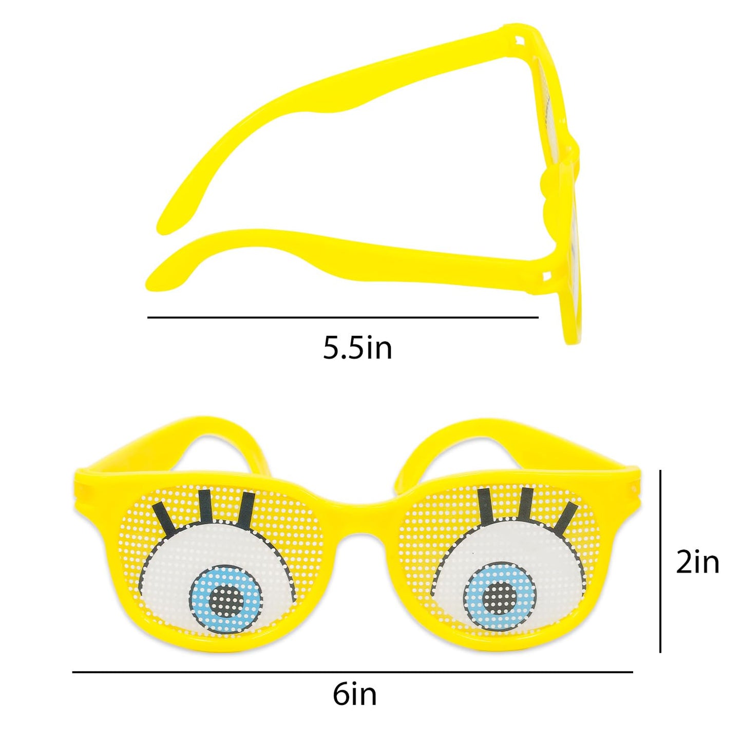 Spongebob Party Favor Glasses – 12 Character Sunglasses + Stickers for Kids' Dress-Up