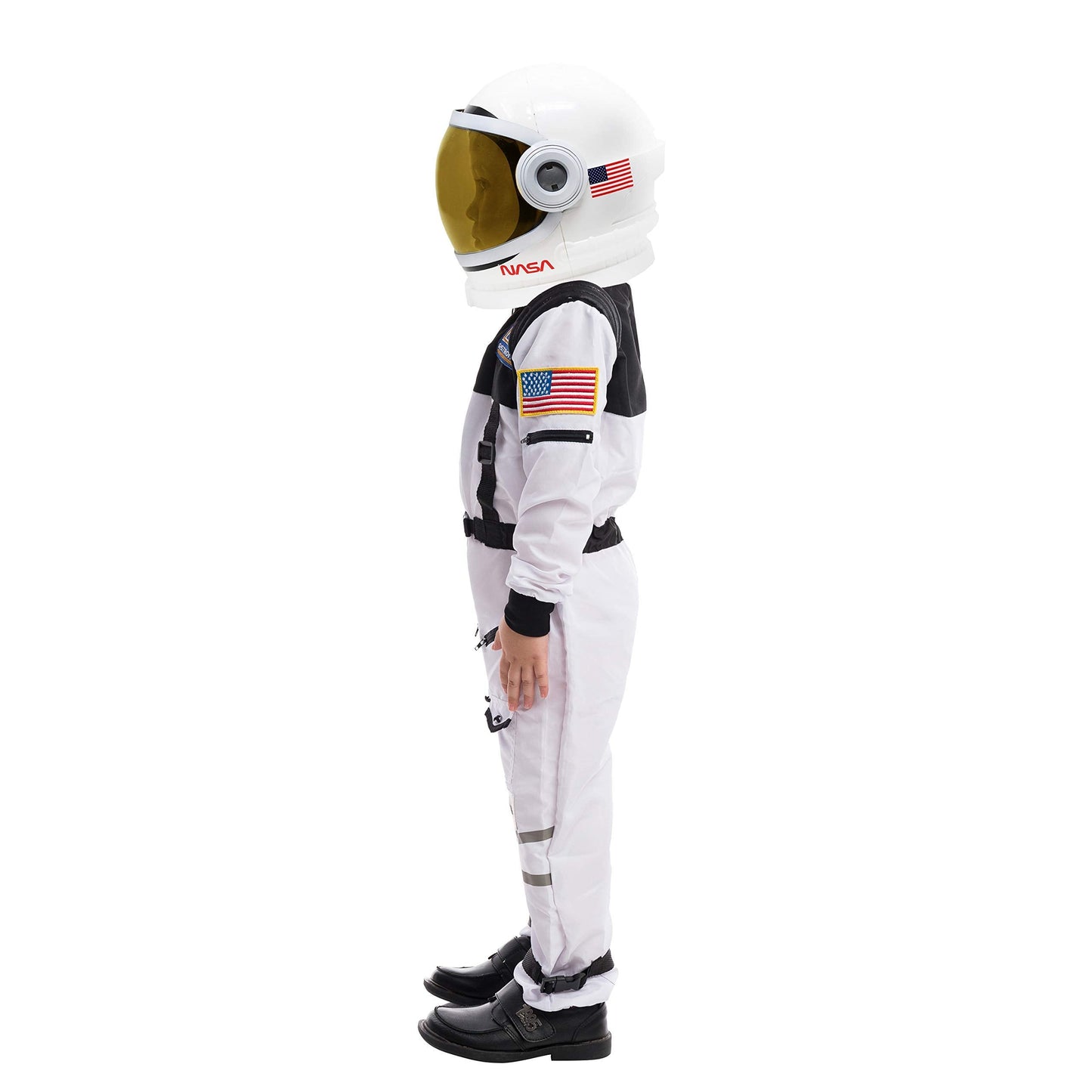 Spooktacular Creations White Astronaut Costume with Helmet – Space Suit for Toddler & Kids (Medium 8-10 yrs)