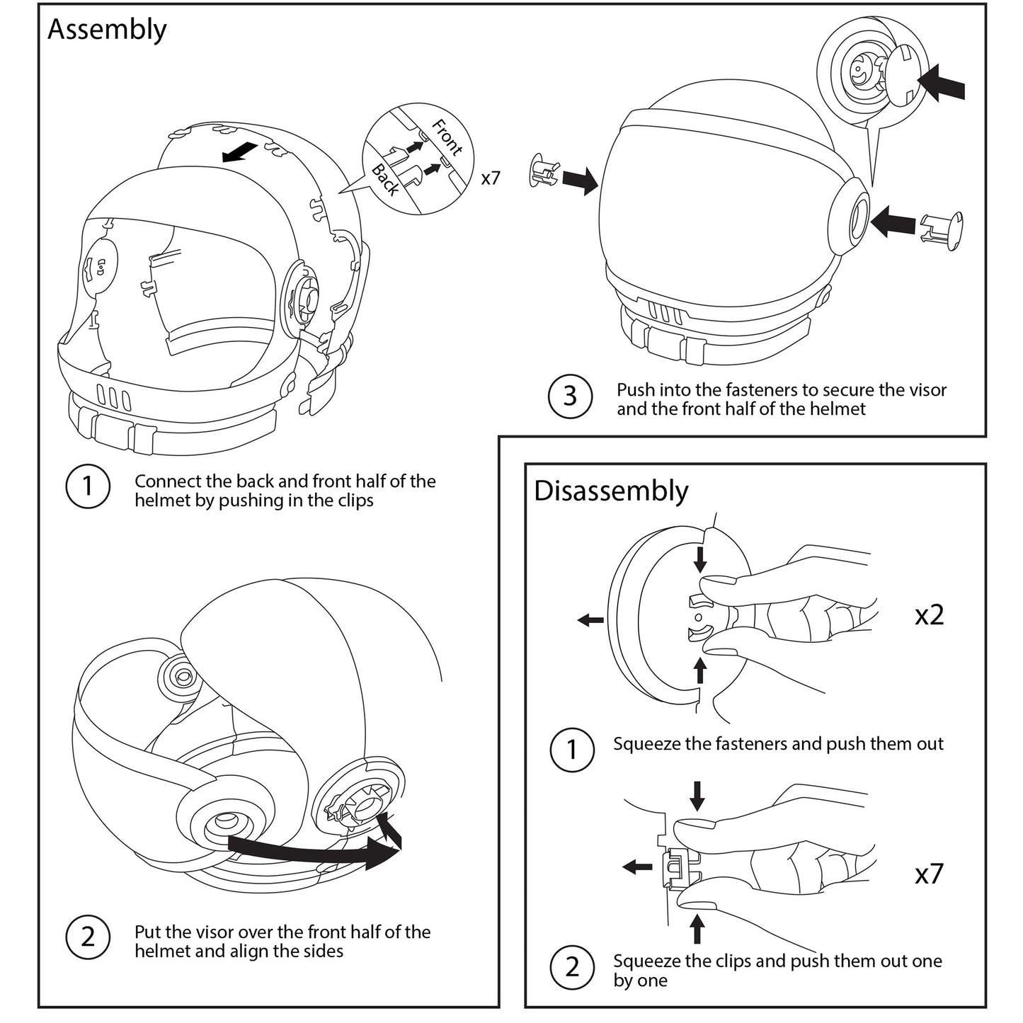 Spooktacular Creations Astronaut Helmet – Blue Movable Visor Kids Space Costume