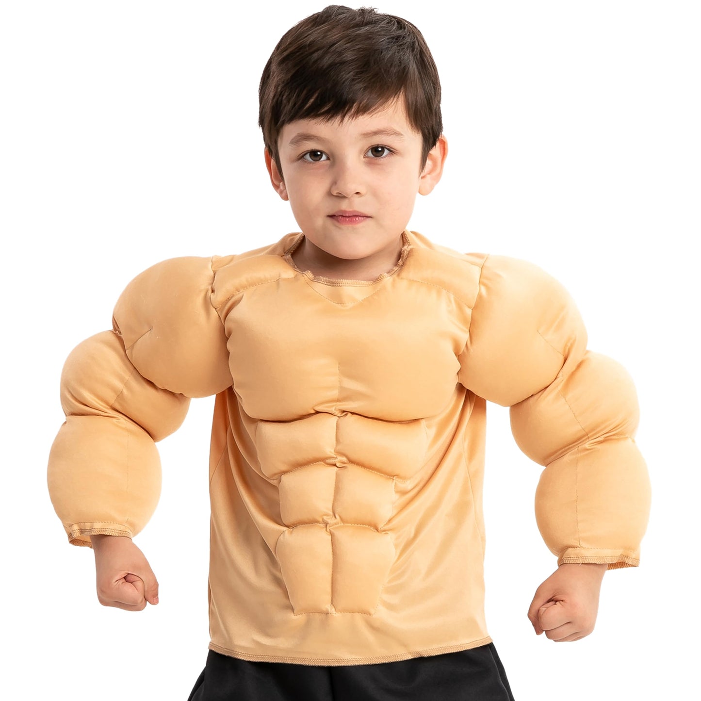 Spooktacular Creations Halloween Kids Body Builder Costume - Boys Muscle Suit for Dress Up