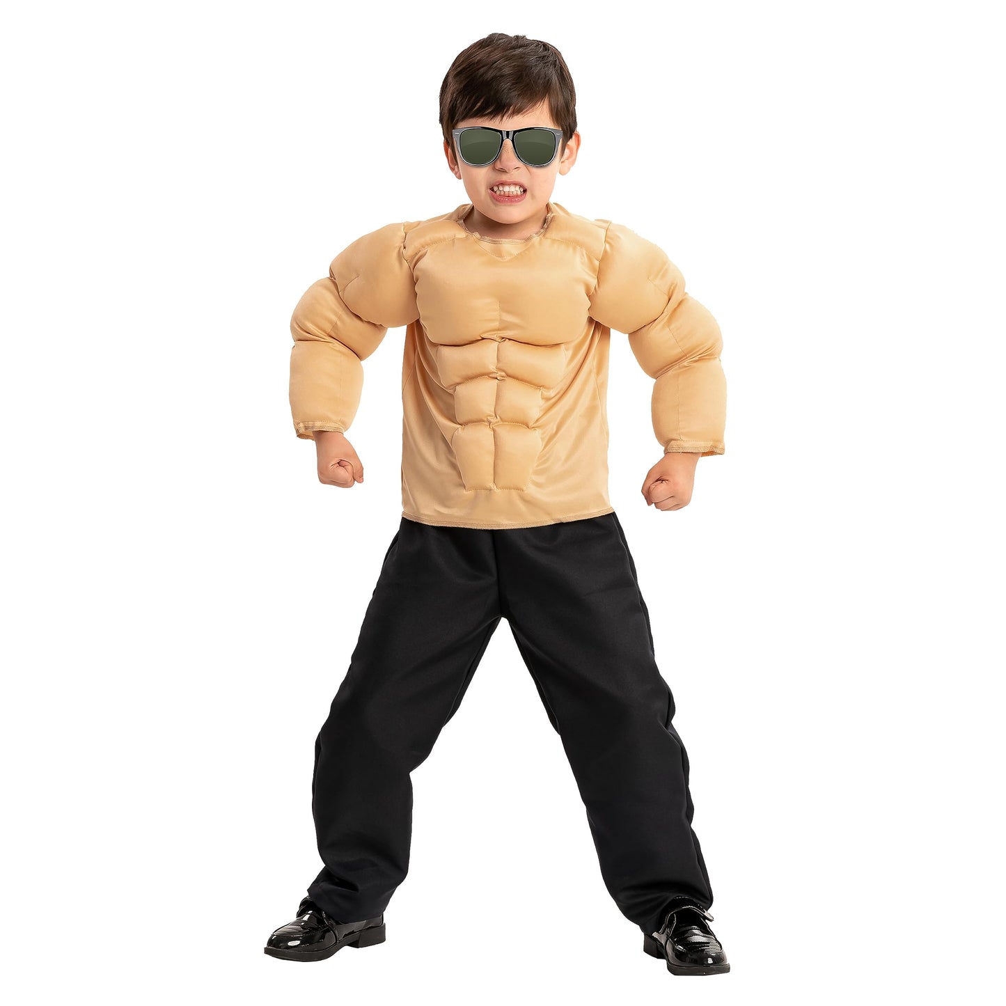 Spooktacular Creations Halloween Kids Body Builder Costume - Boys Muscle Suit for Dress Up