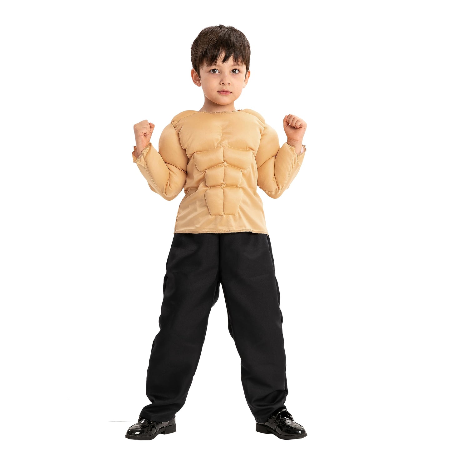 Spooktacular Creations Halloween Kids Body Builder Costume - Boys Muscle Suit for Dress Up
