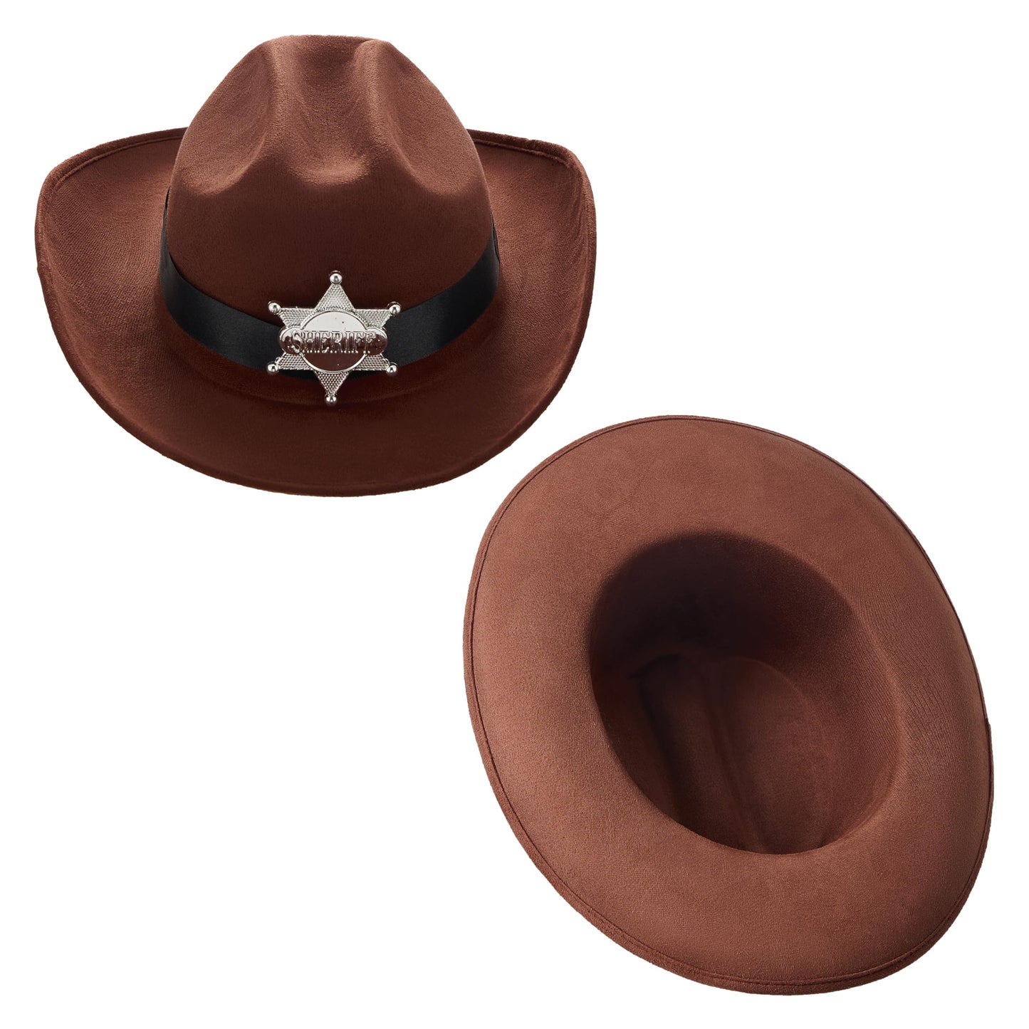 Spooktacular Creations Halloween Cowboy Costume for Boys – Deluxe Brown Western Outfit (3T-4Y)