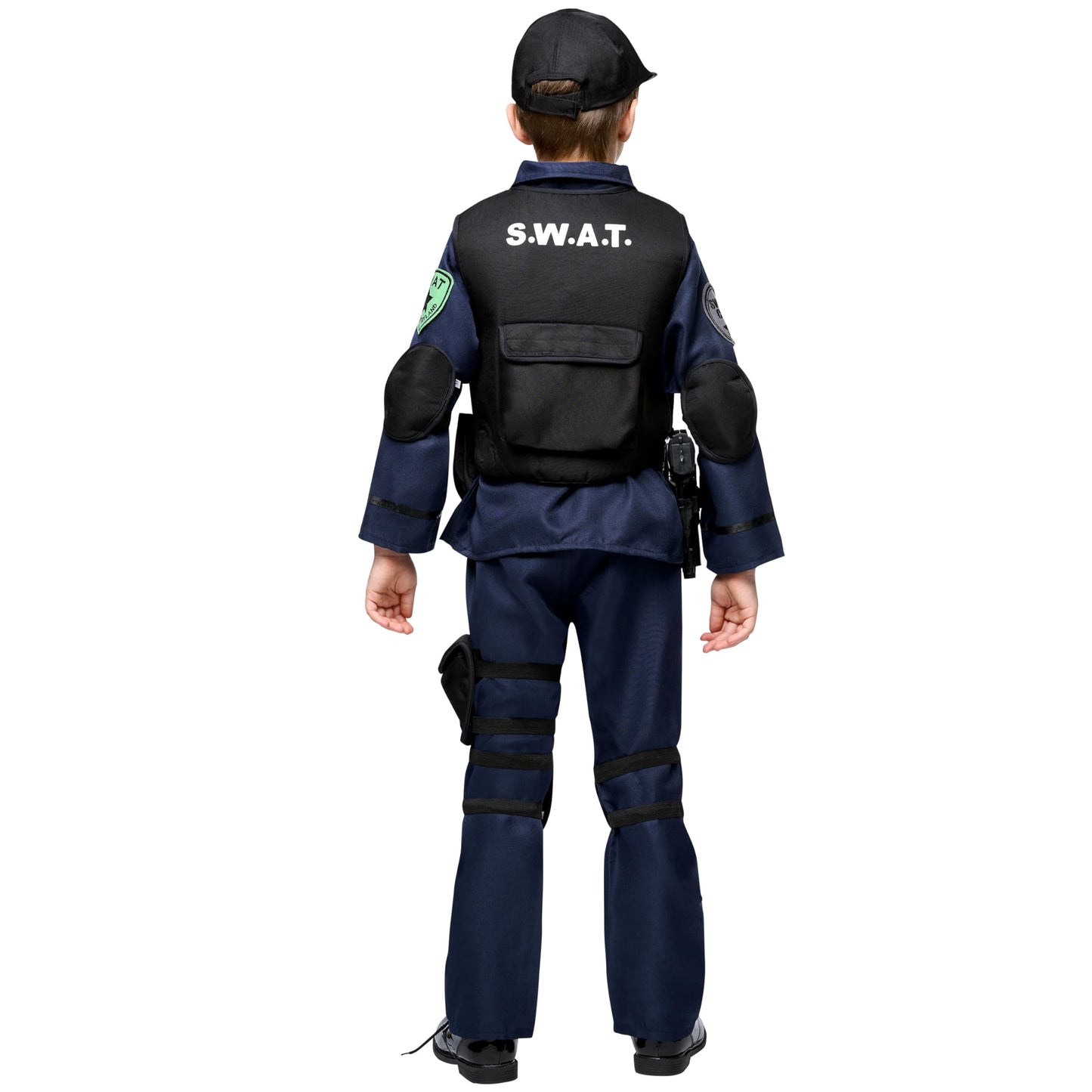 Spooktacular Creations Police SWAT Costume for Kids – S.W.A.T. Officer Set for Boys (Small, 5-7 yrs)