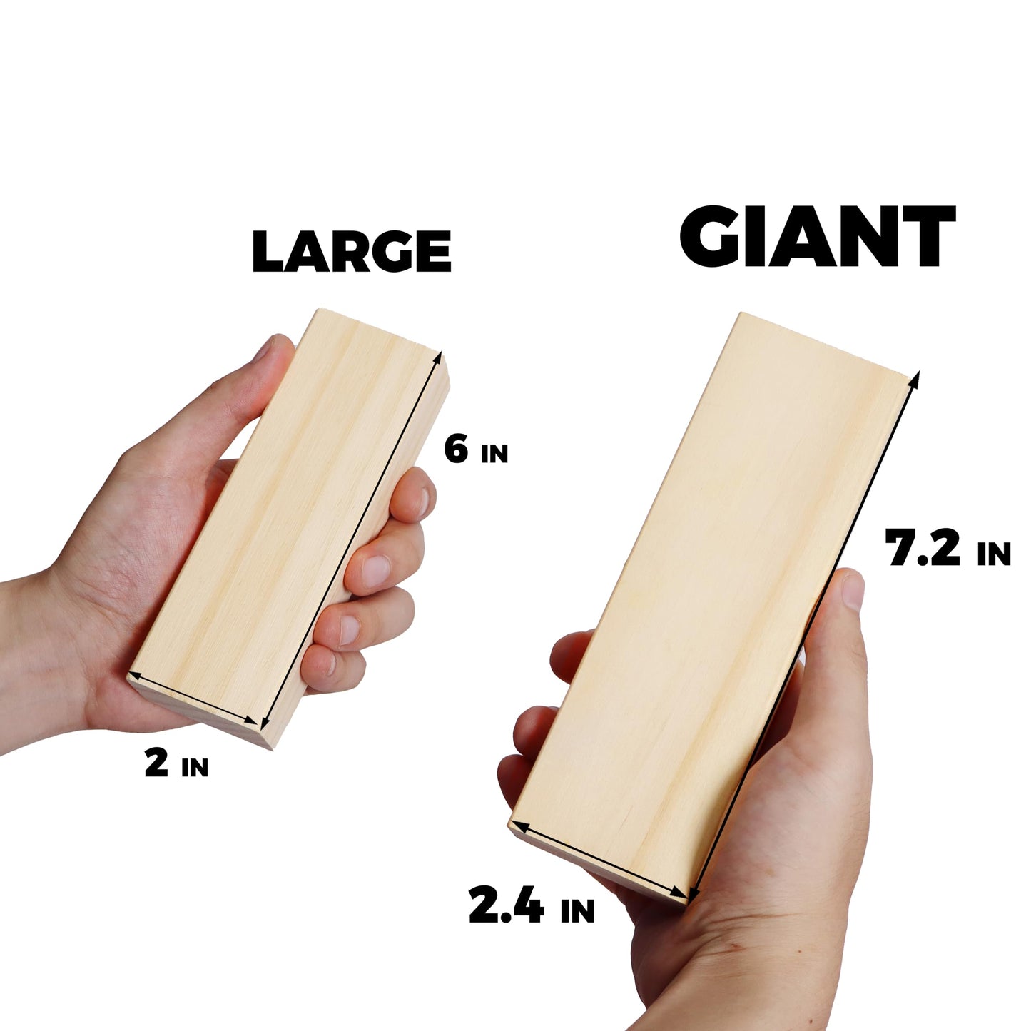 SPORT BEATS Outdoor Games Giant Tower – 54-Block Stacking Game with Carry Bag & Scoreboard (Up to 55 inches)