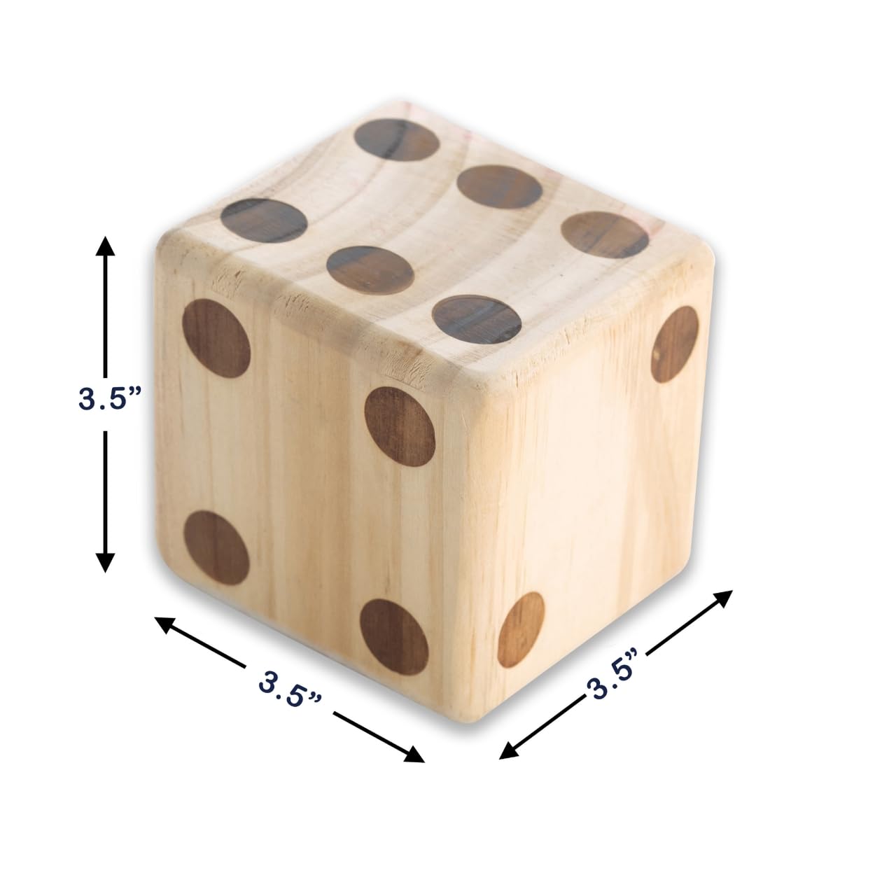 SPORT BEATS Giant Wooden Yard Dice – Outdoor Games Set of 6 with Two Games