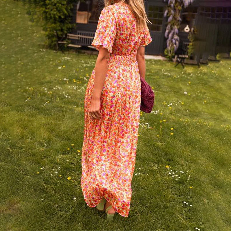 Elsie - Classic V-Neck Dress