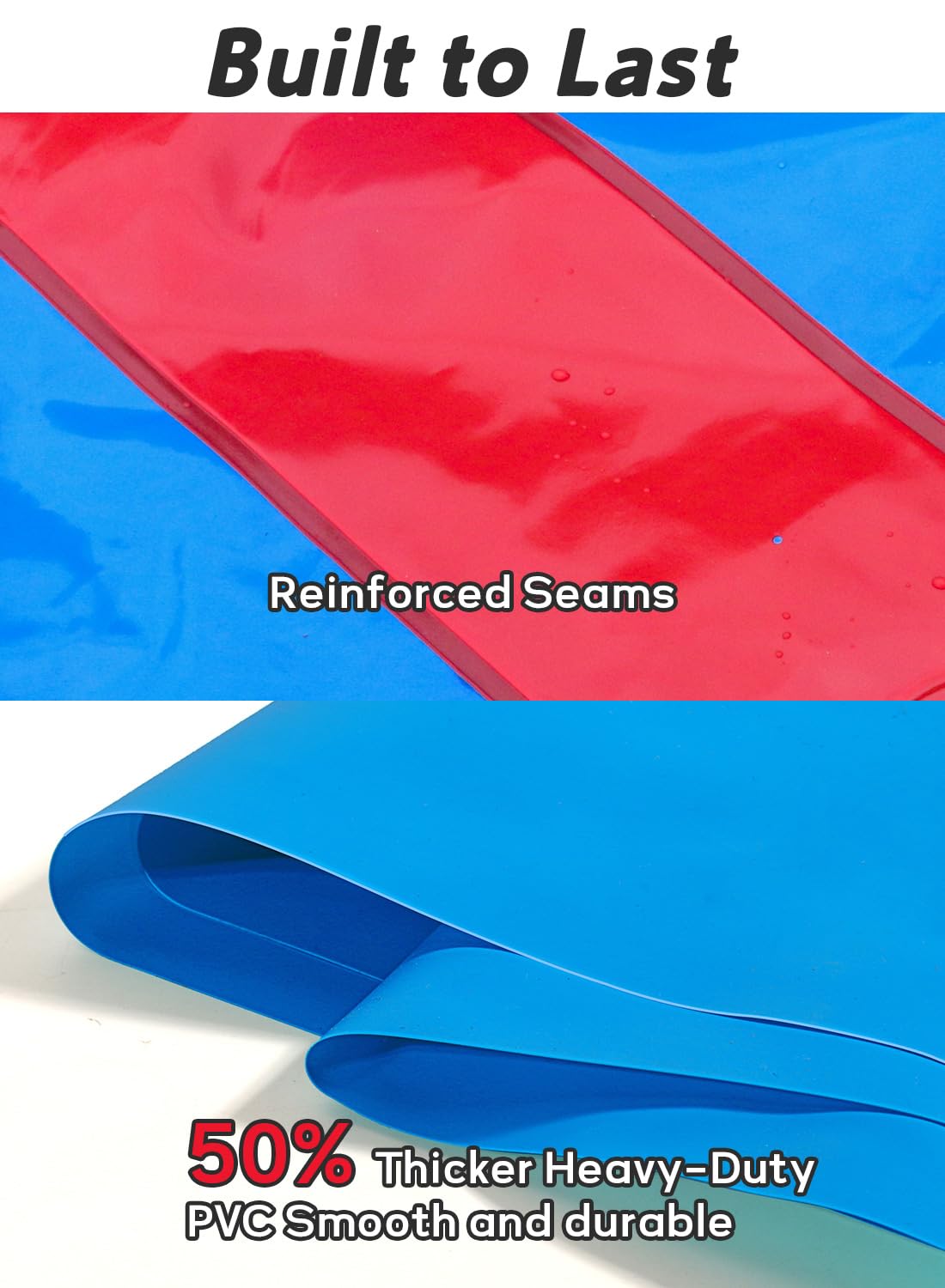 Spring Water Slip and Water Slide - Extra Long Backyard Double-Lane with Bodyboards