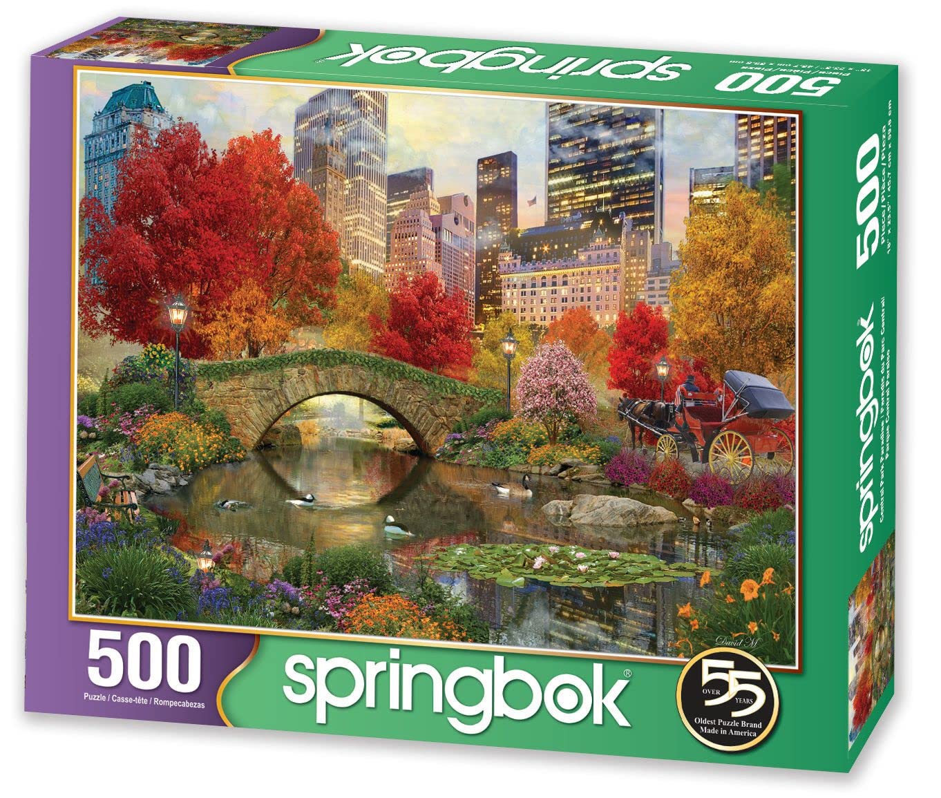 Springbok 500-Piece Jigsaw Puzzle Central Park Paradise – Made in USA