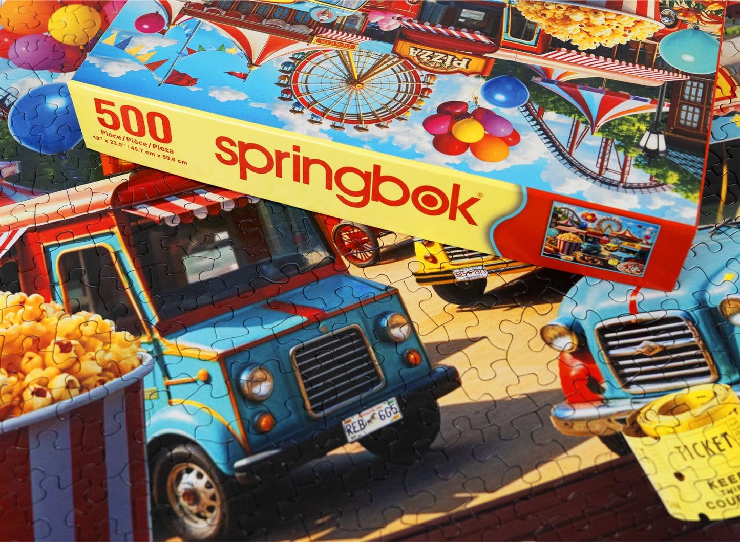 Springbok State Fair 500-Piece Puzzle for Adults — Unique Cuts, Made in USA