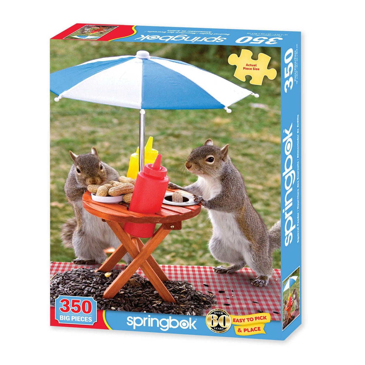 Springbok 350 Piece Jigsaw Puzzle Squirrel Feeder – Made in USA