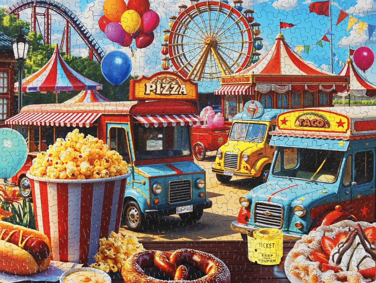 Springbok State Fair 500-Piece Puzzle for Adults — Unique Cuts, Made in USA