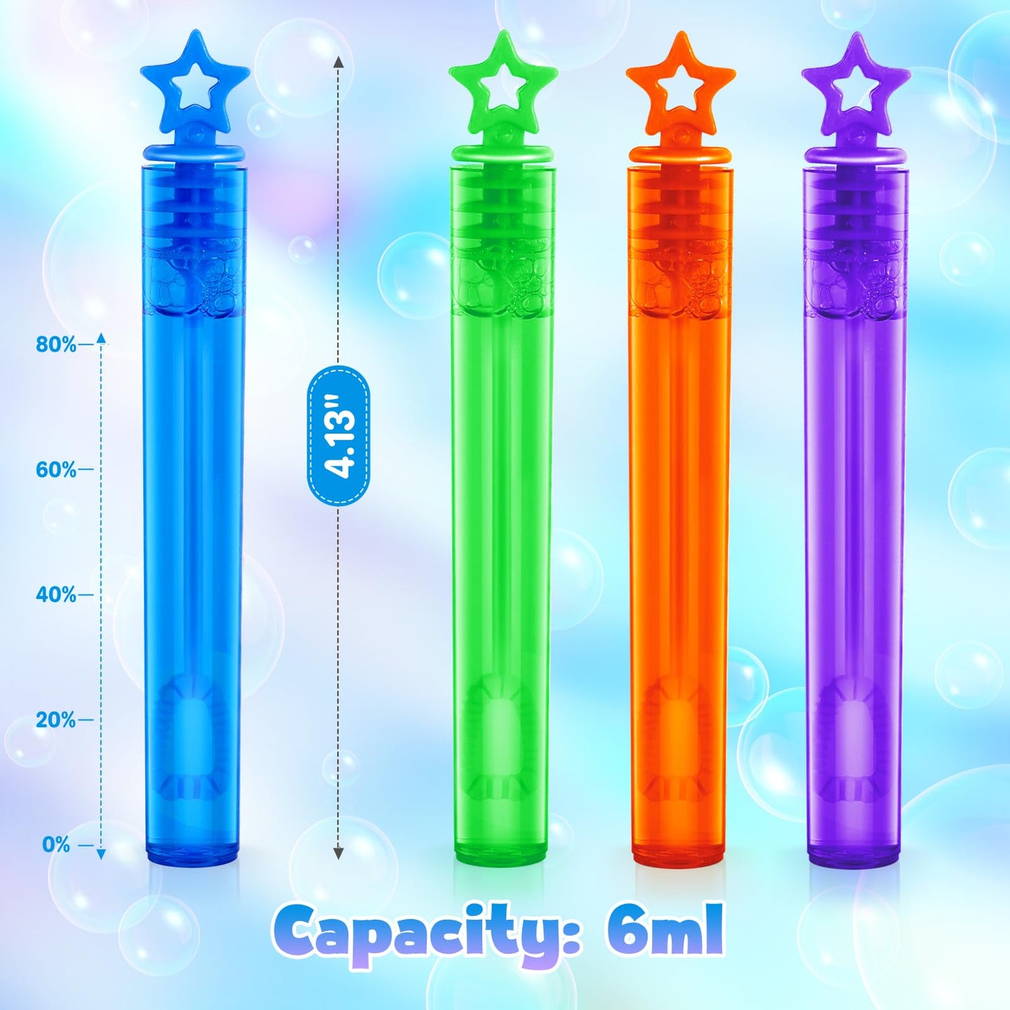 SpringFlower 36-Piece Mini Bubble Wands – Party Favors & Bubble Maker Toys