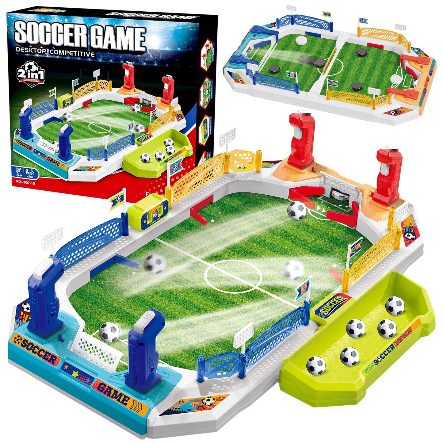 SpringFlower Mini Foosball Table – 2-in-1 Soccer & Chess Game for Kids 4–12