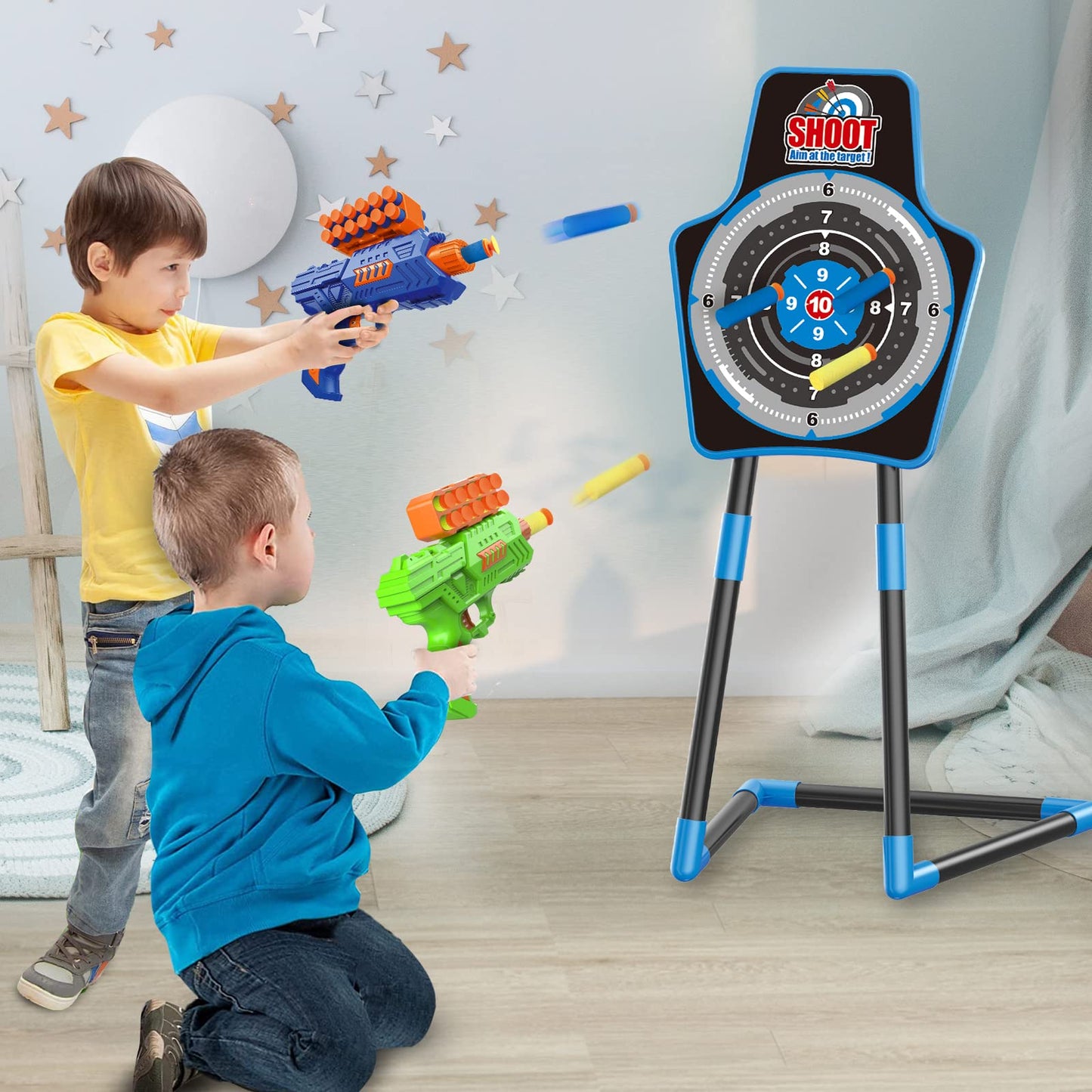 SpringFlower 2 Bow & Arrow Archery Set with LED Lights – Indoor/Outdoor Kids Play