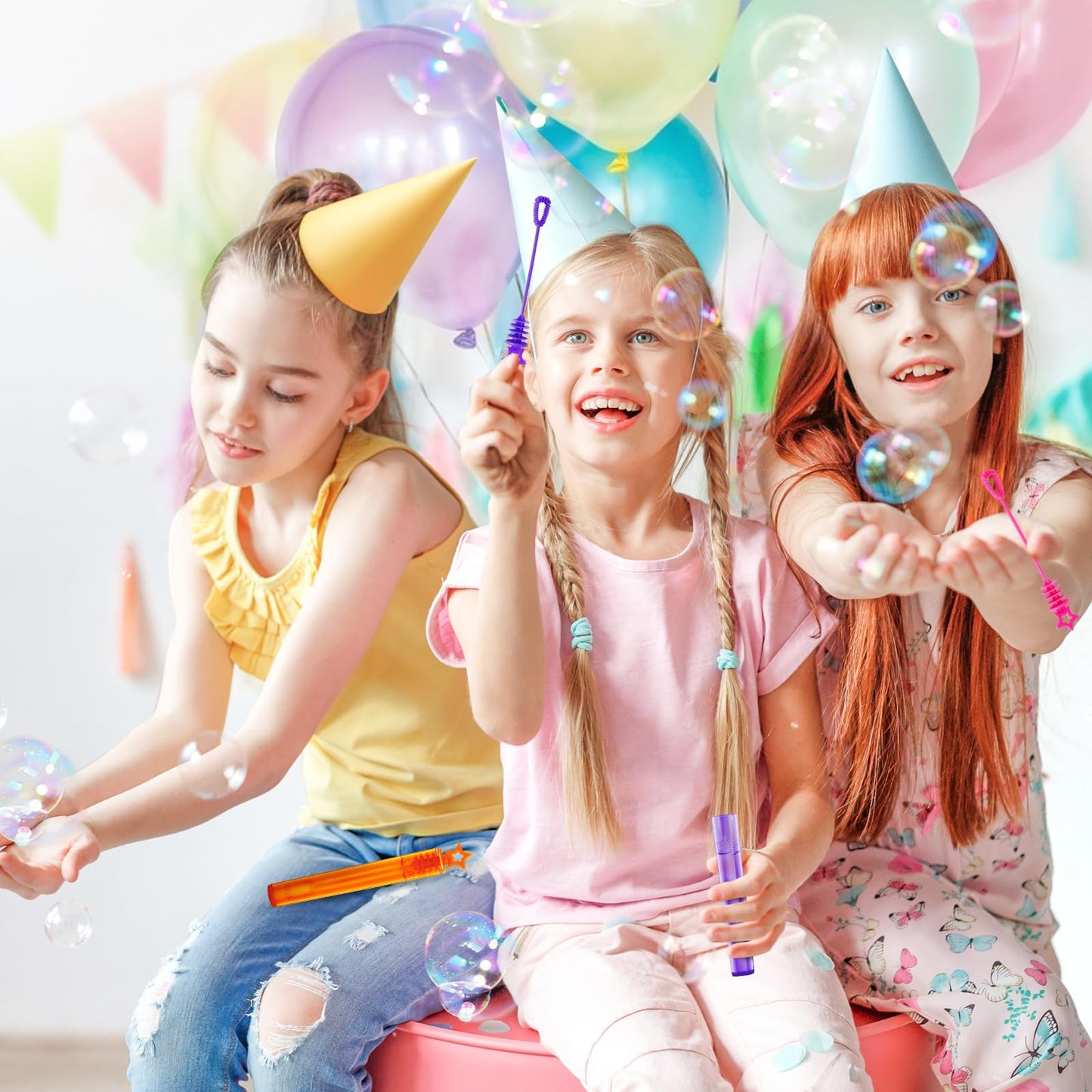 SpringFlower 36-Piece Mini Bubble Wands – Party Favors & Bubble Maker Toys