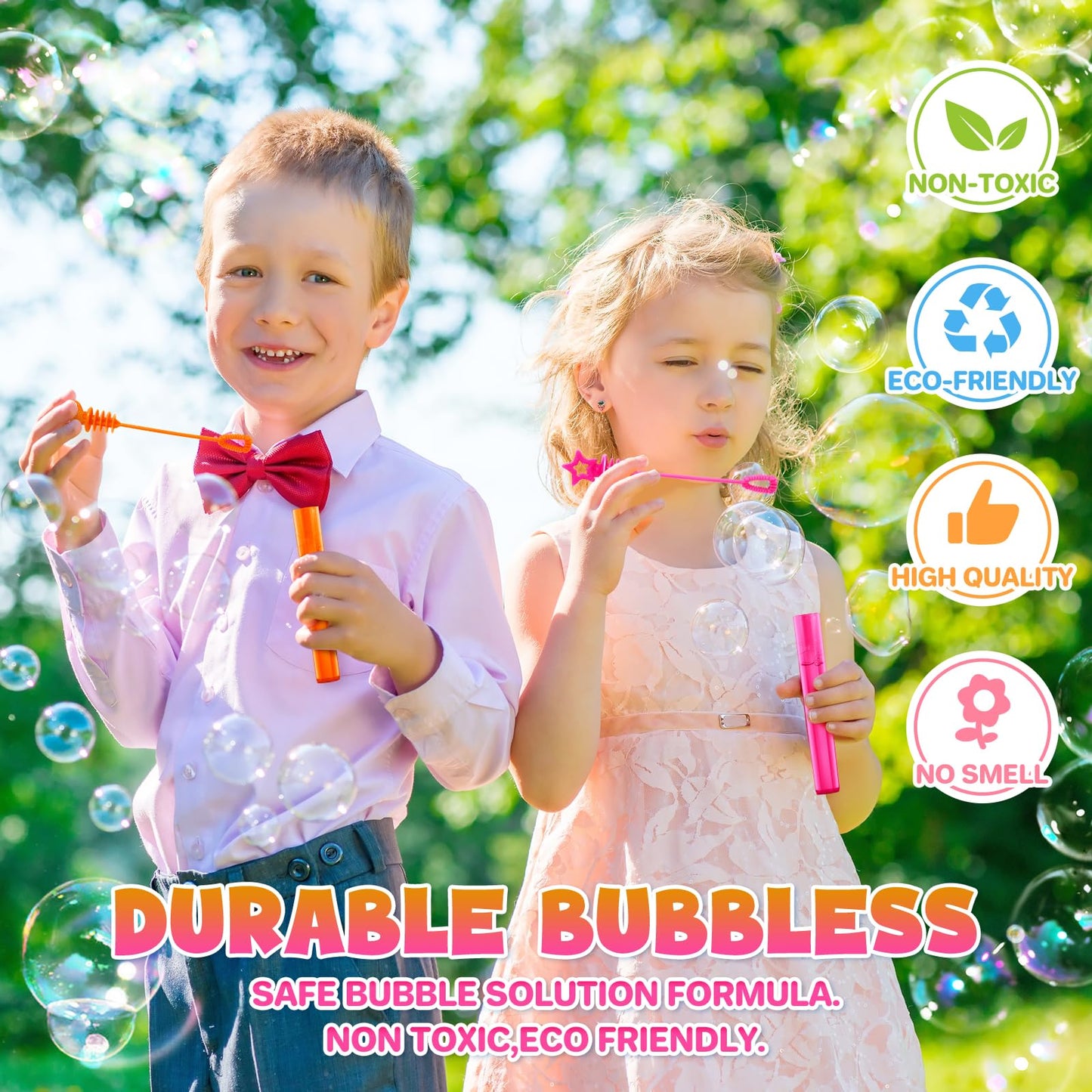 SpringFlower 36-Piece Mini Bubble Wands – Party Favors & Bubble Maker Toys