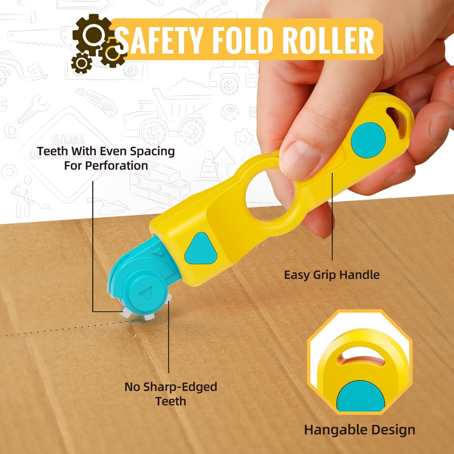 SpringFlower Cardboard Cutter Kit for Kids — 129 PCS STEM Building Toy