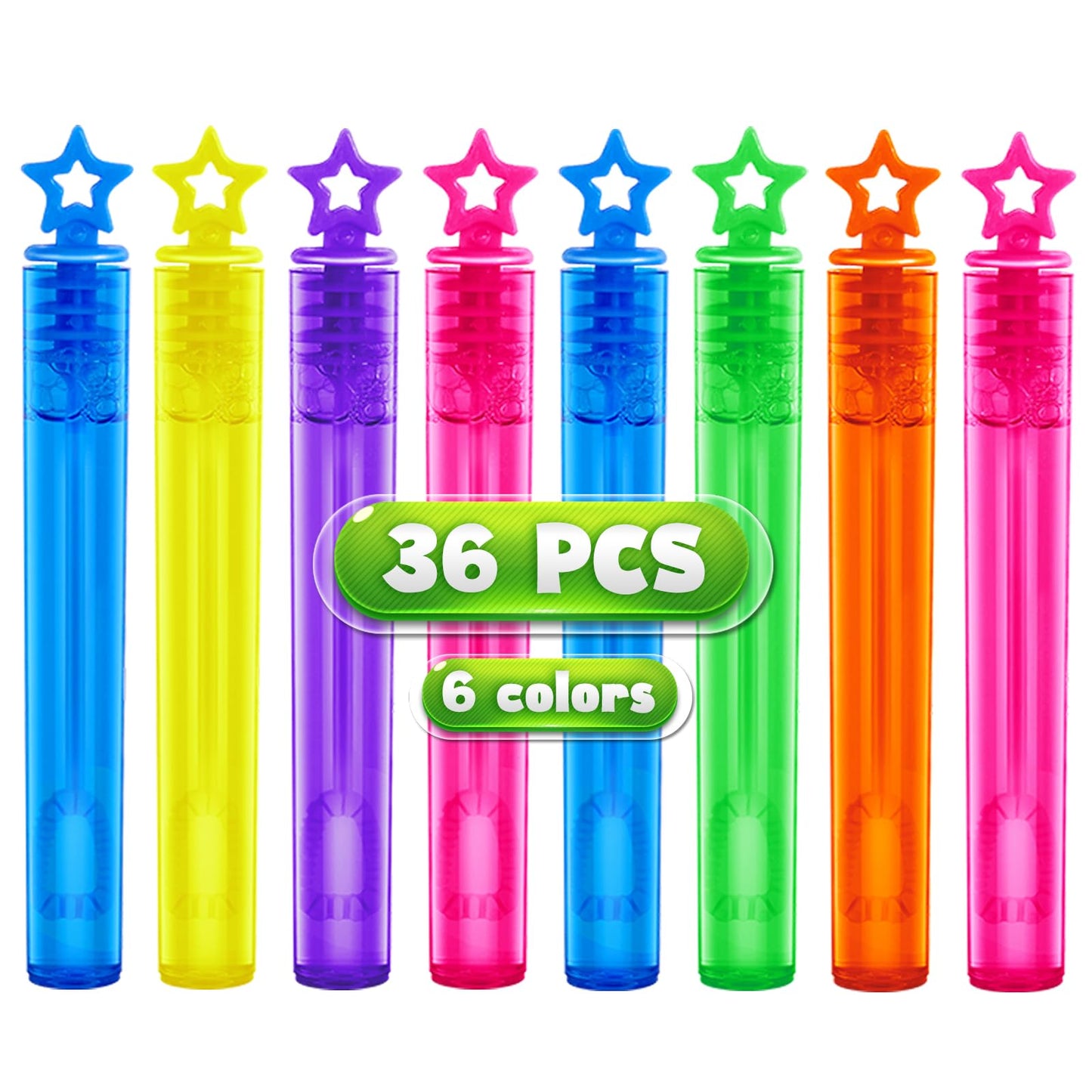 SpringFlower 36-Piece Mini Bubble Wands – Party Favors & Bubble Maker Toys