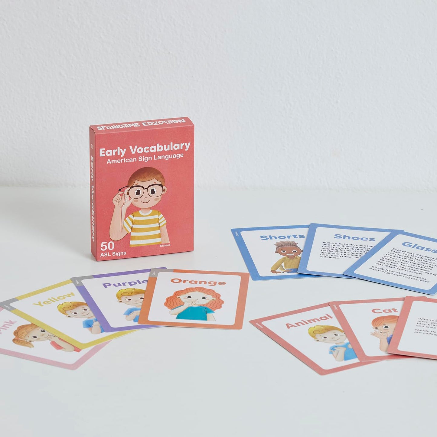 ASL Kids Flash Cards – 200 ASL Cards for Children & Beginners | Springtime Education