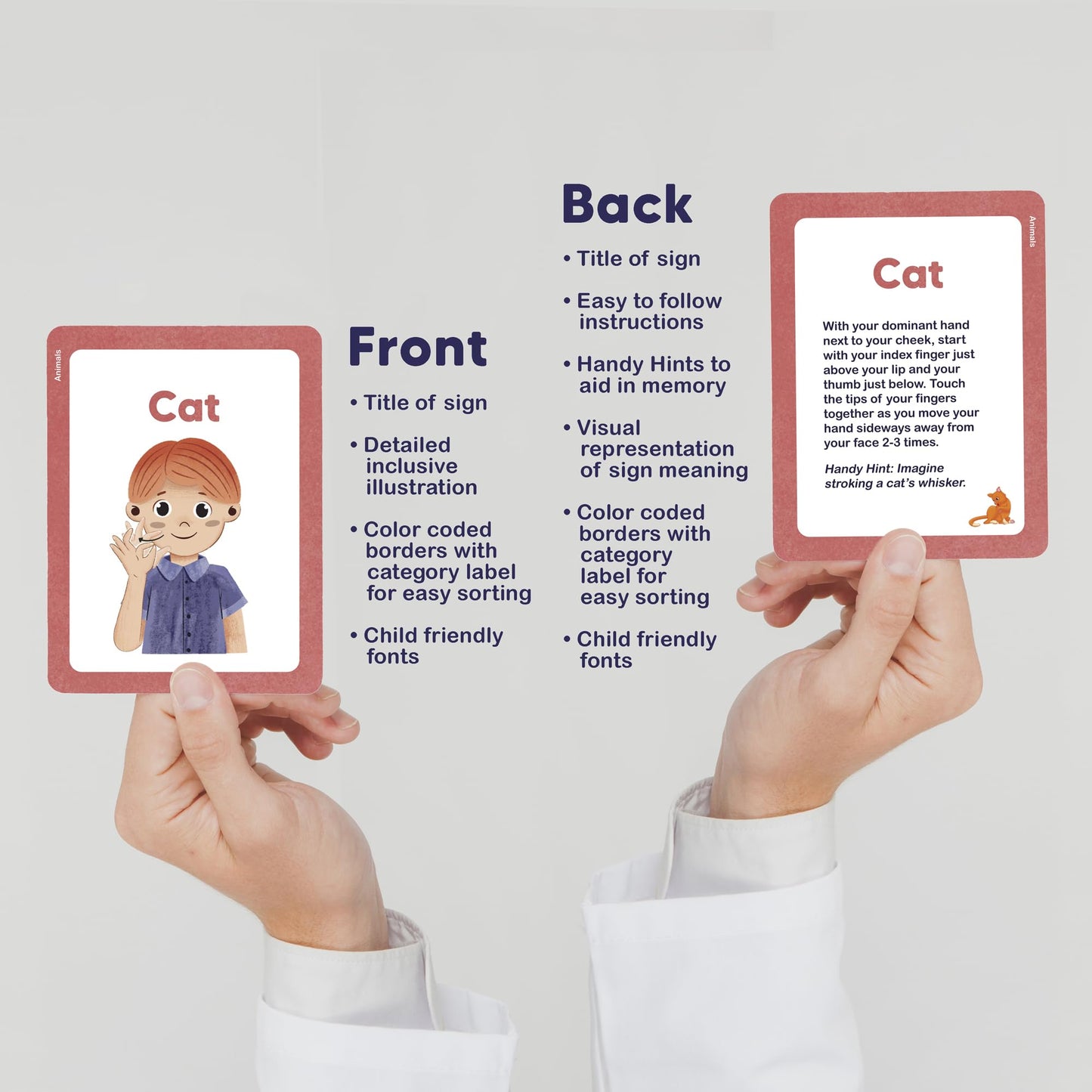 ASL Kids Flash Cards – 200 ASL Cards for Children & Beginners | Springtime Education