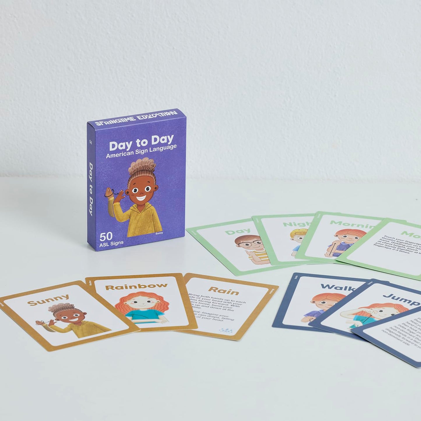 ASL Kids Flash Cards – 200 ASL Cards for Children & Beginners | Springtime Education