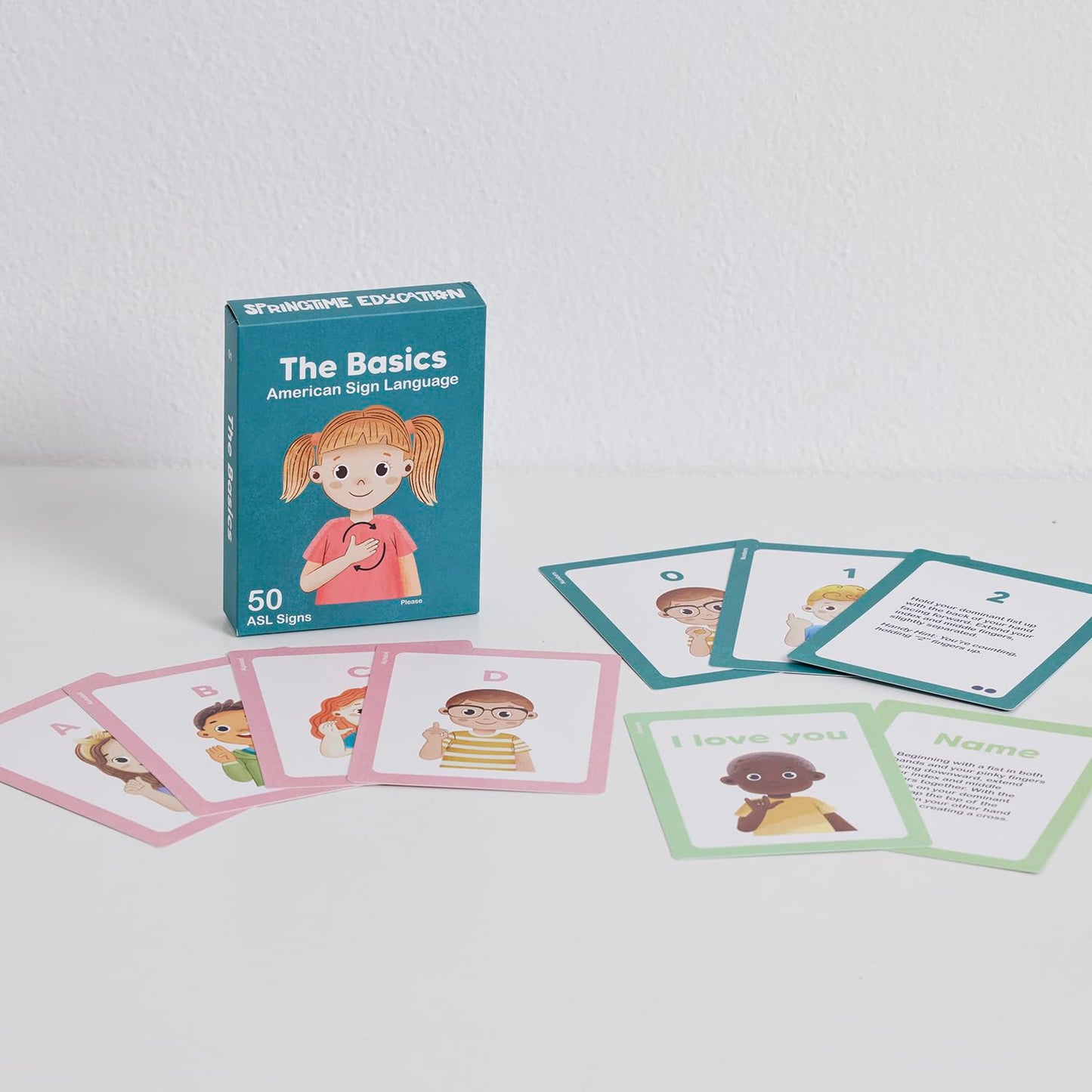 ASL Kids Flash Cards – 200 ASL Cards for Children & Beginners | Springtime Education